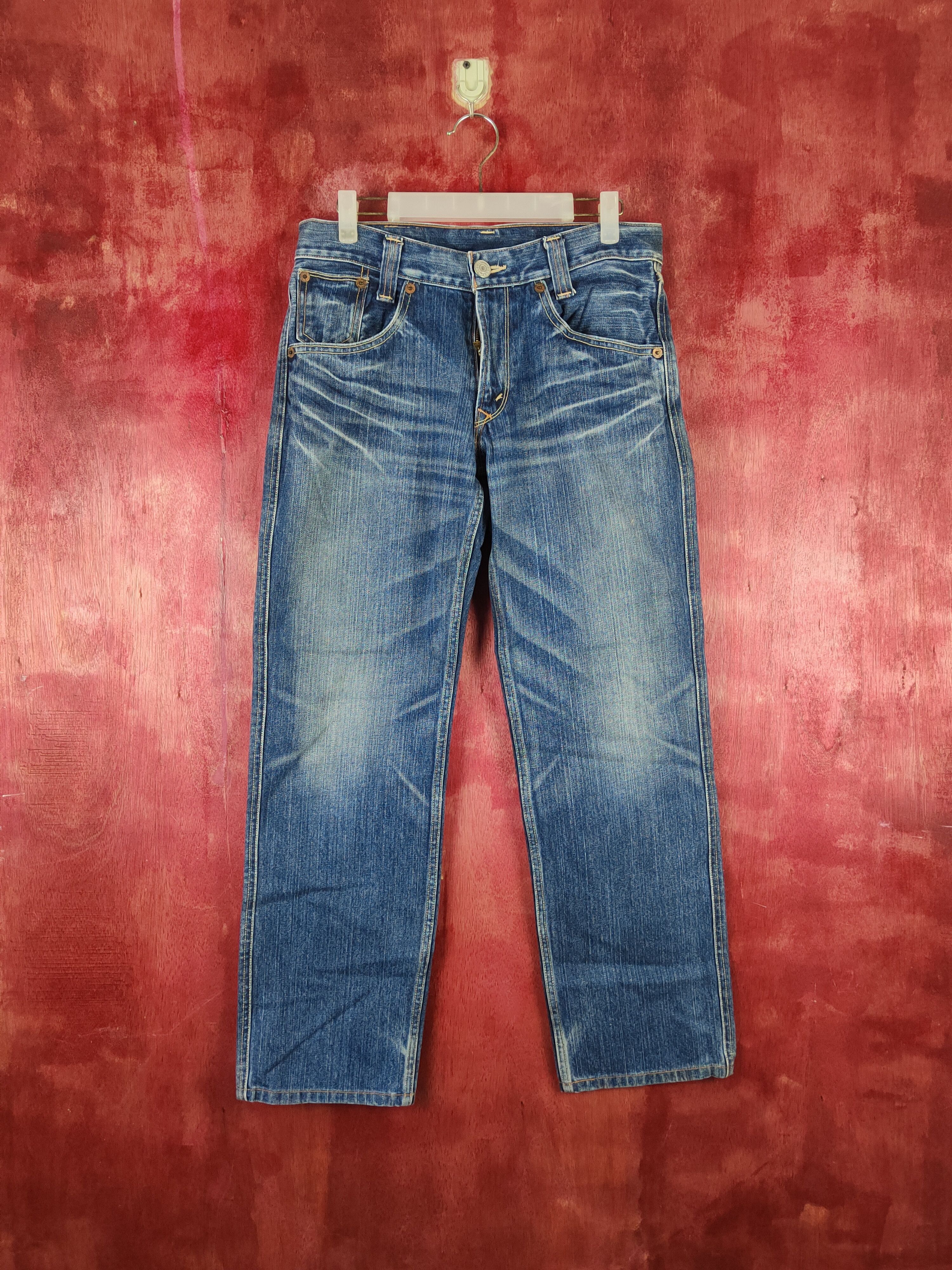 Levi's Levi's Blue Distressed Ripped denim Jeans #S1826 Size US 31 - 1 Thumbnail