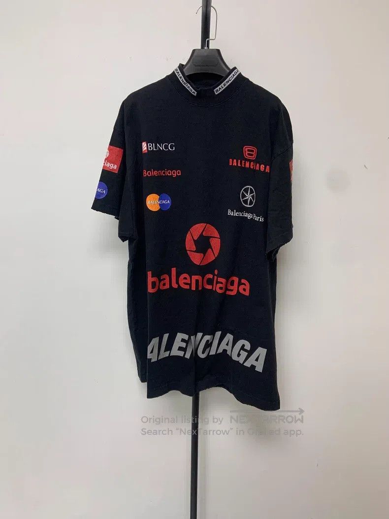 Balenciaga Logo Alphabet Printed Casual Short Sleeve T-Shi