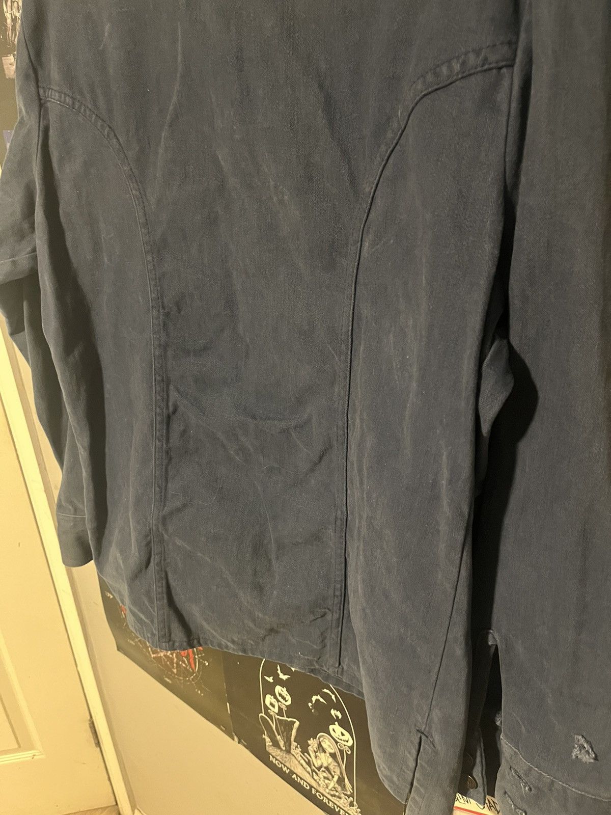 Levi's Vintage 70’s 80s Levi’s heavy Button down Navy Point collar Size US L / EU 52-54 / 3 - 12 Thumbnail