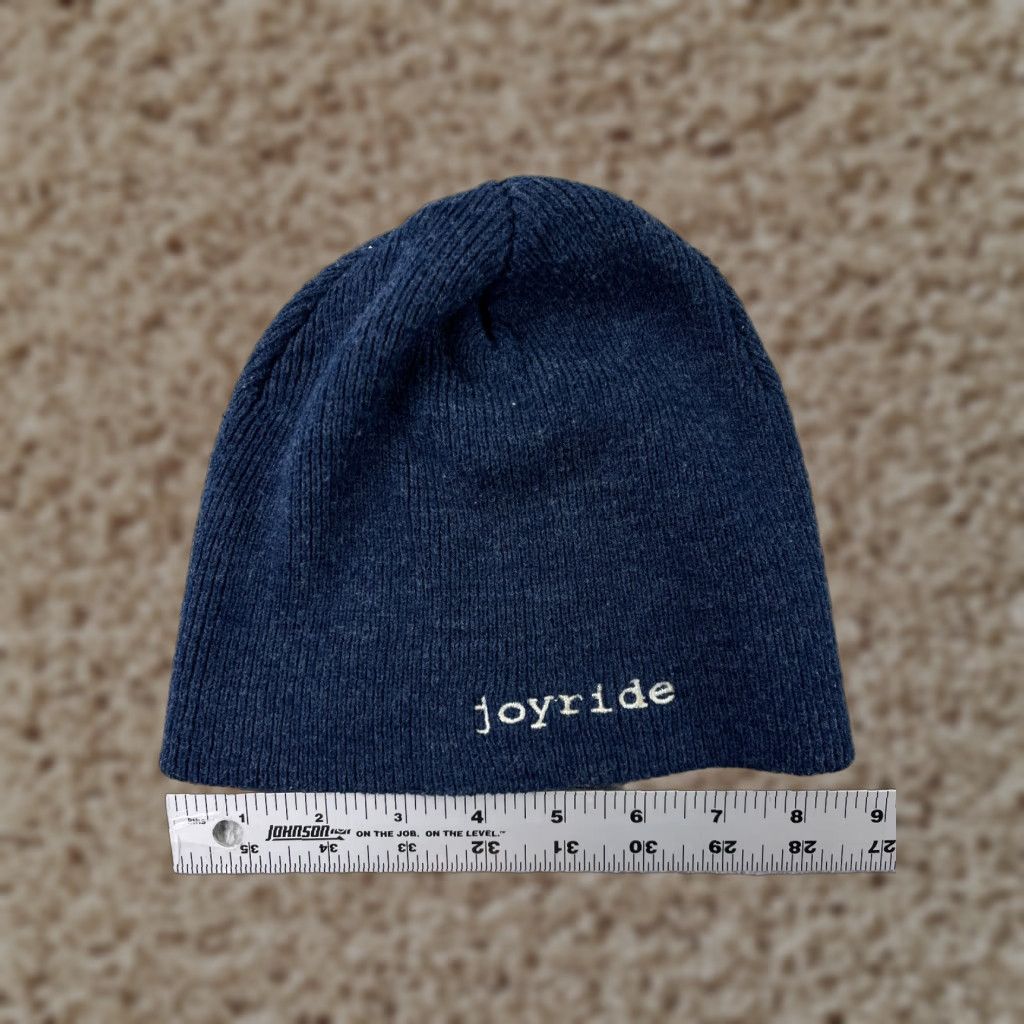 Vintage Joyride Beanie Adult One Size Blue Acrylic Knit Embroidered Outdoors Size ONE SIZE - 1 Thumbnail