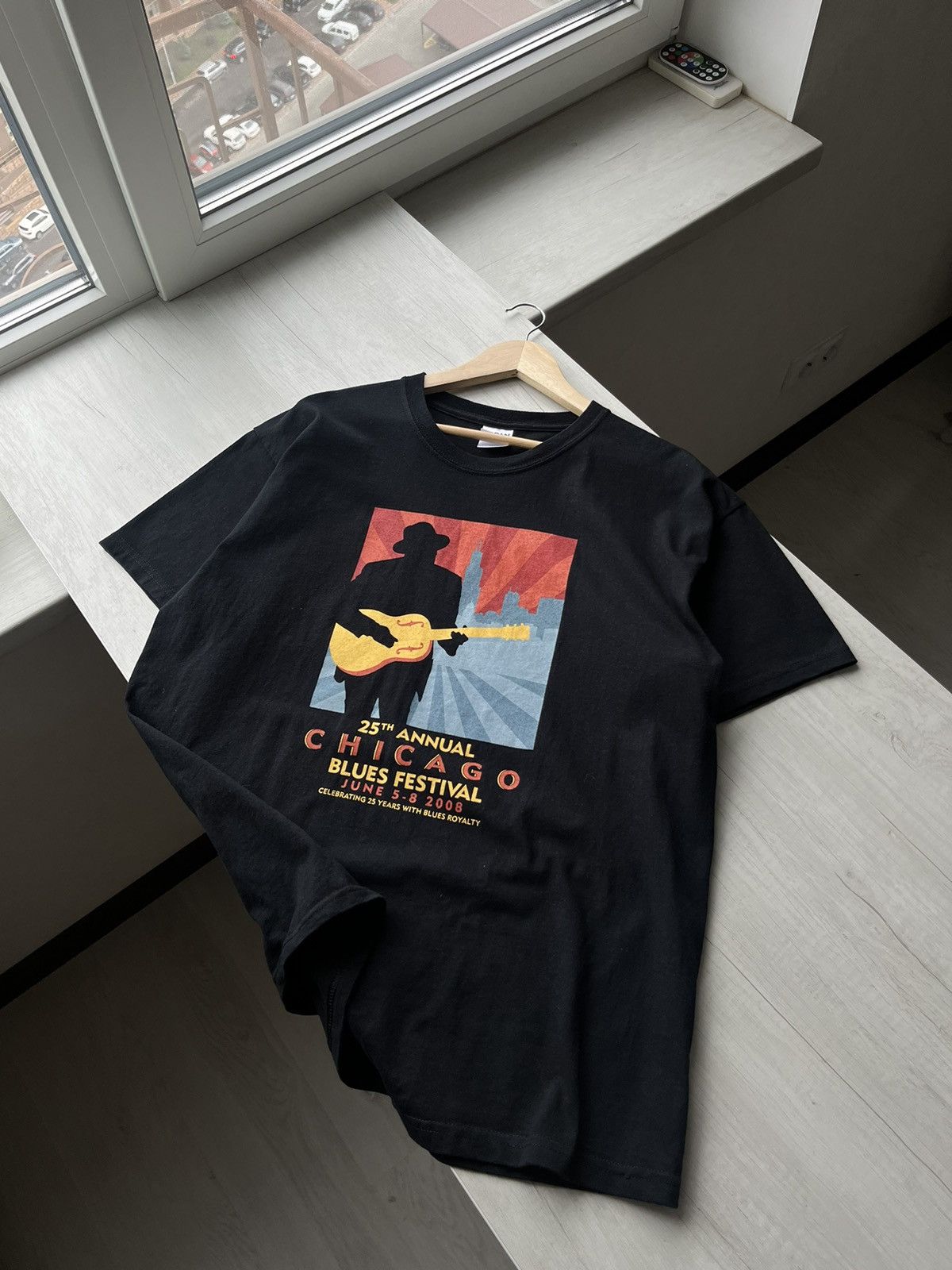 Gildan × Vintage 25th Annual Chicago Blues Festival 2008 BB King Beige Gildan Size US L / EU 52-54 / 3 - 7 Thumbnail