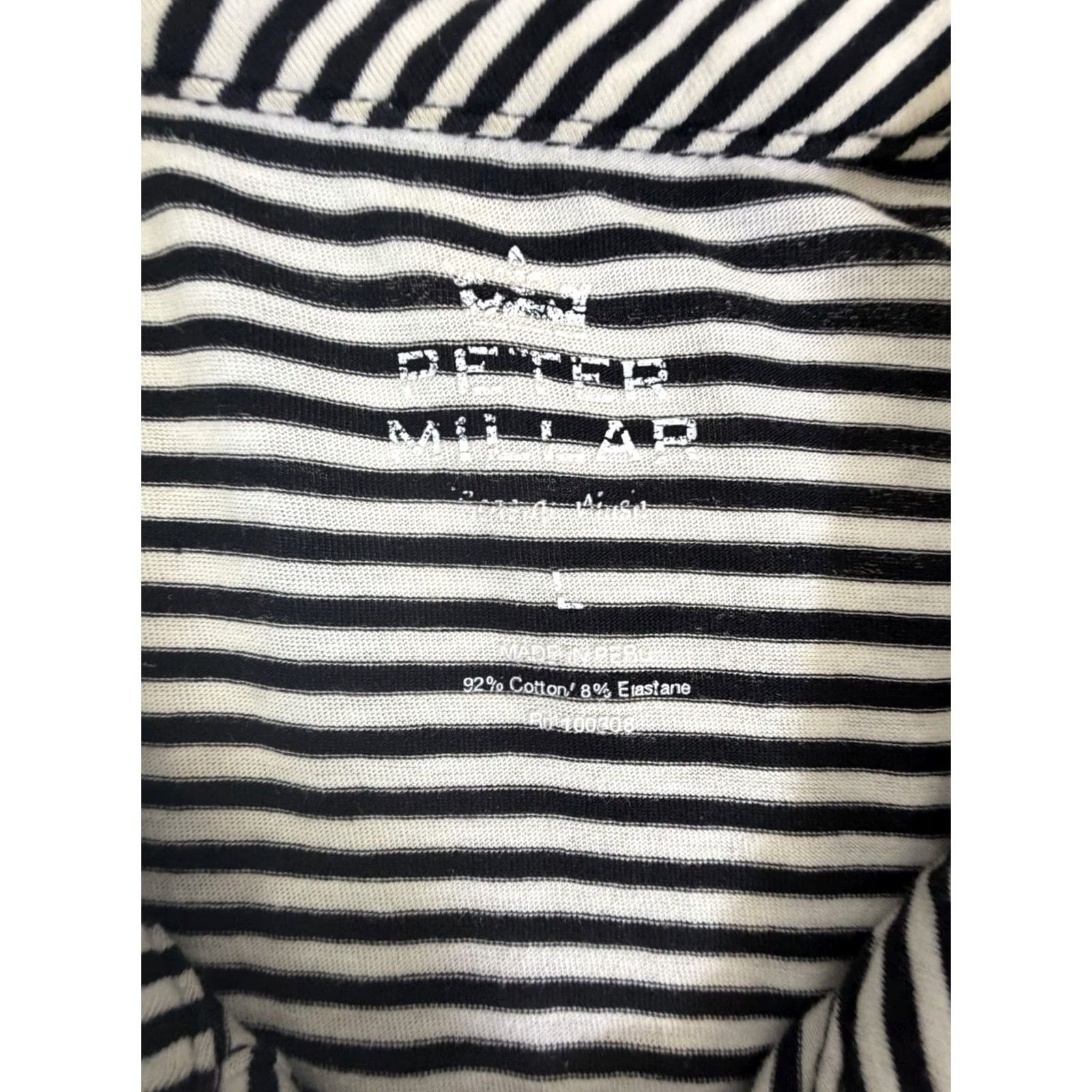 Peter Millar Peter Millar Stanford Front Pocket Polo Shirt Black/White Golf Mens Large Size US L / EU 52-54 / 3 - 5 Thumbnail