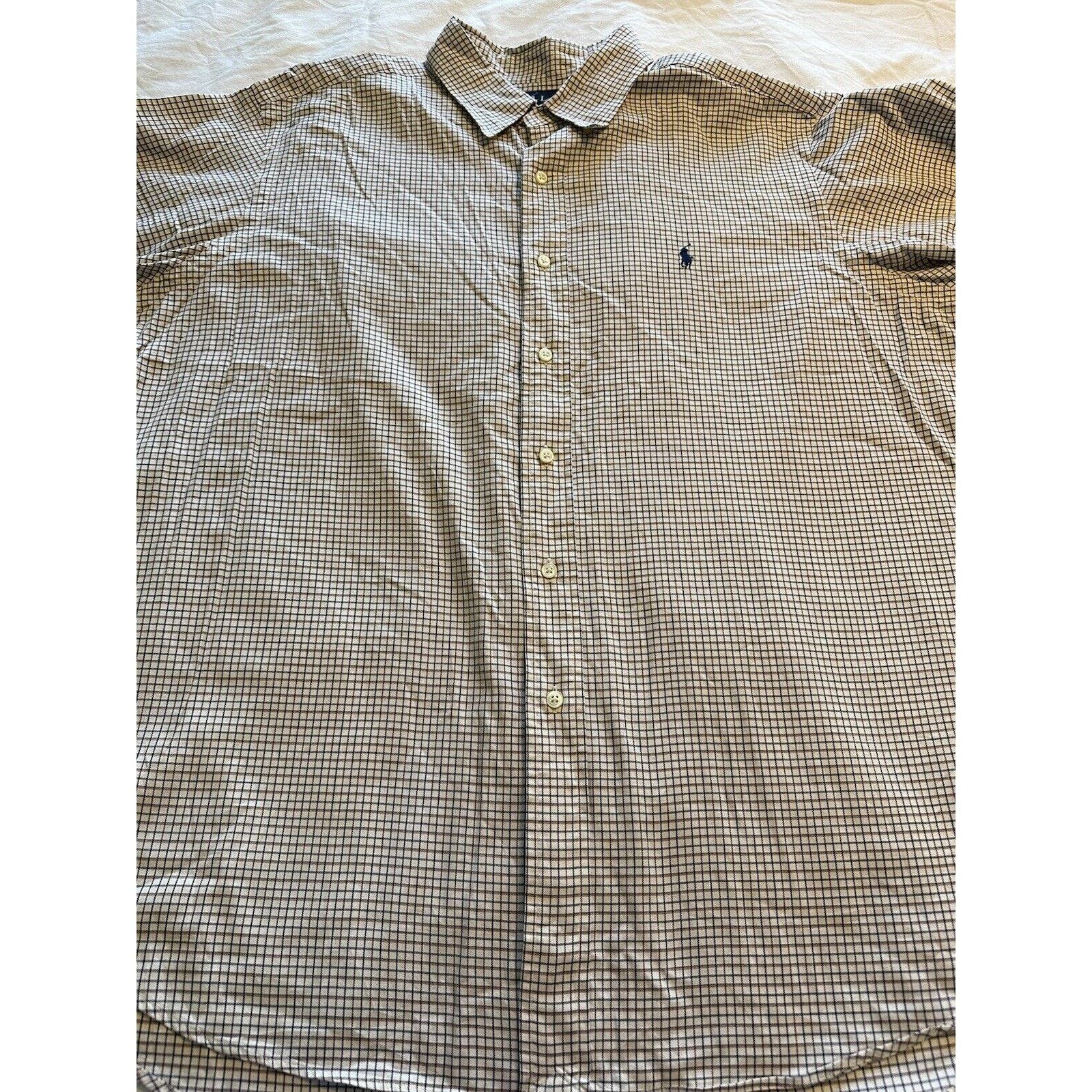Lauren Ralph Lauren Ralph Lauren Classic Navy/Brown/White Check XXL Button Shirt Size US XXL / EU 58 / 5 - 2 Thumbnail