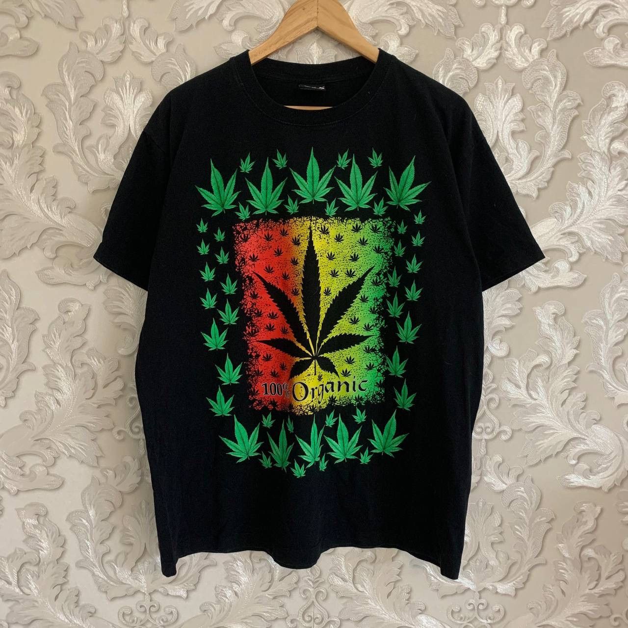 Vintage 🇺🇸 Vintage Y2K Marijuana Cannabis T-Shirt Rare Retro Hype Size US XL / EU 56 / 4 - 1 Thumbnail