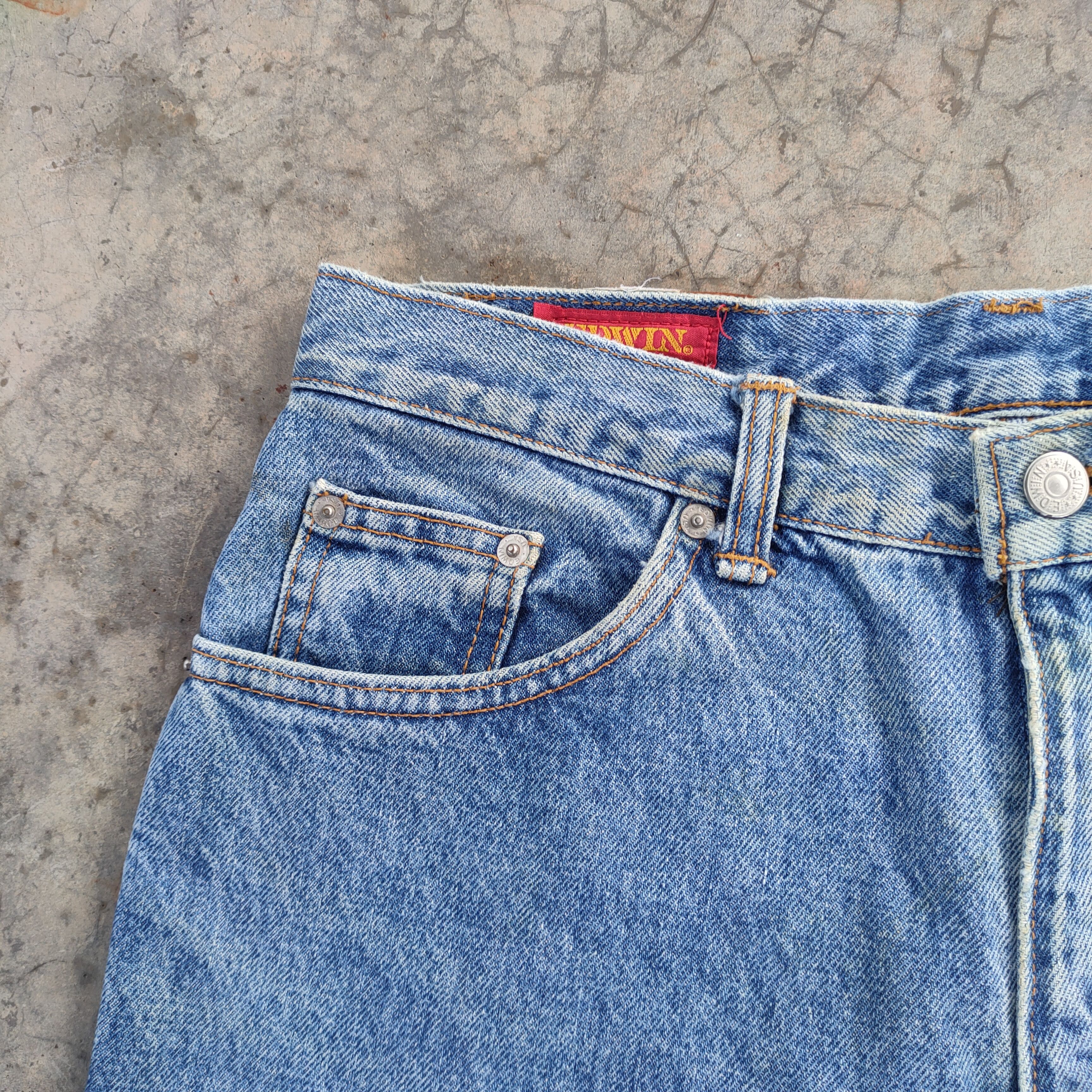 Edwin VINTAGE EDWIN MADE IN USA FADED JEANS DENIM PANTS Size US 32 / EU 48 - 8 Thumbnail