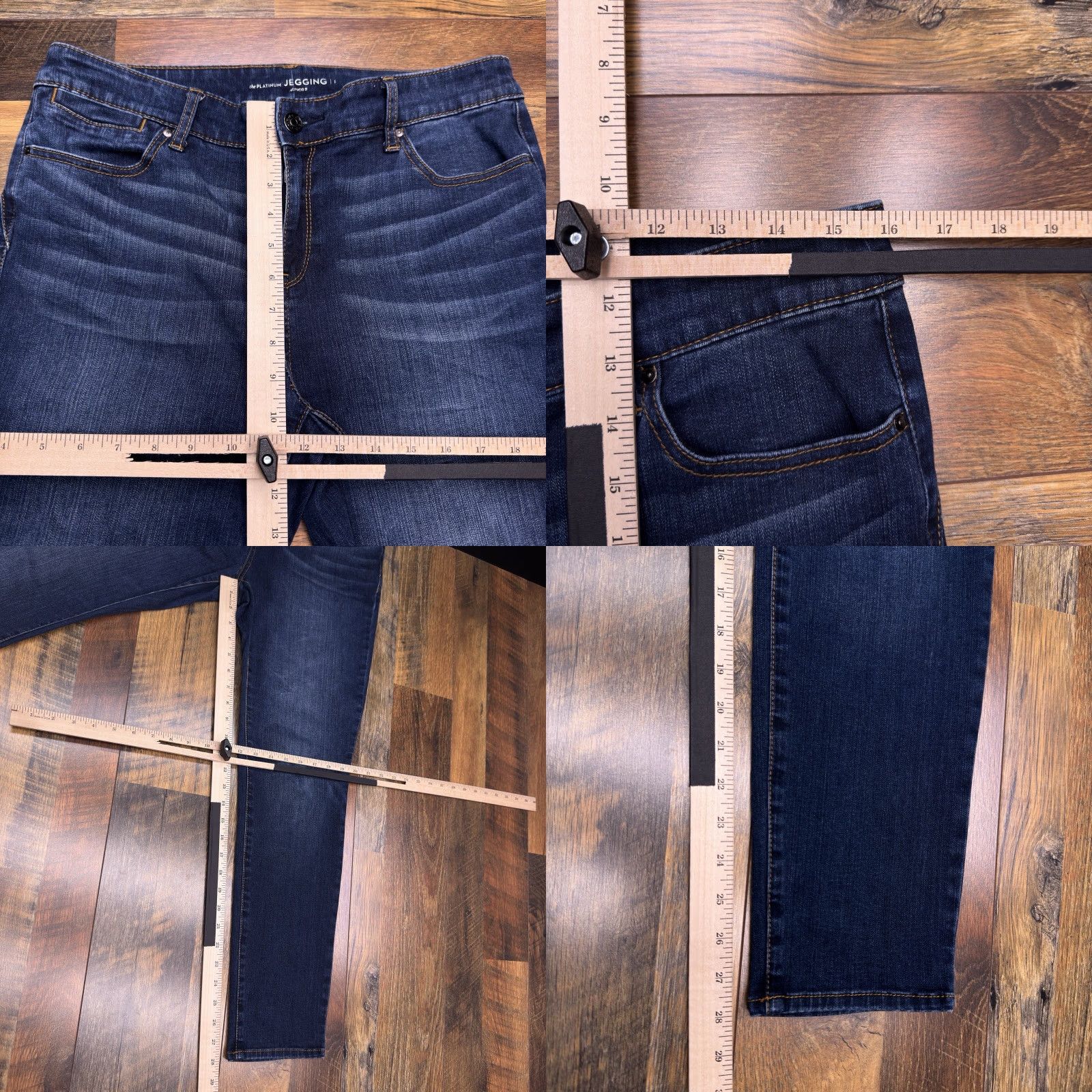 Vintage Chicos Womens Jegging Chicos Platinum Jegging Mid Rise Stretch Jeans 1 Blue Denim Fashion City Logo 28in Inseam Wool? Size 25" / US 0 / IT 36 - 8 Thumbnail