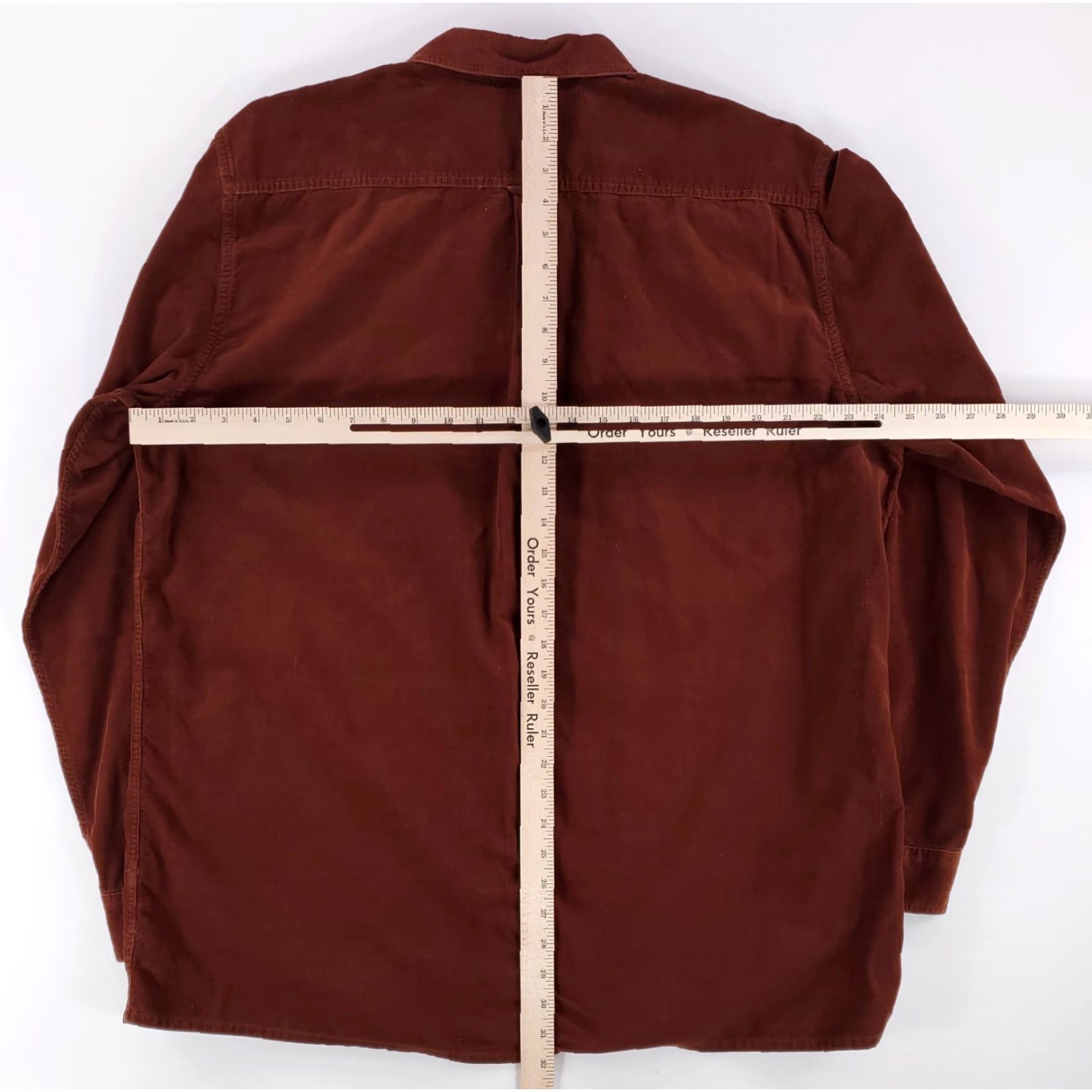 The Territory Ahead Territory Ahead Button-Up Shirt Mens XL Tall Brown Corduroy Pinwale Long Sleeve Size US XL / EU 56 / 4 - 4 Thumbnail