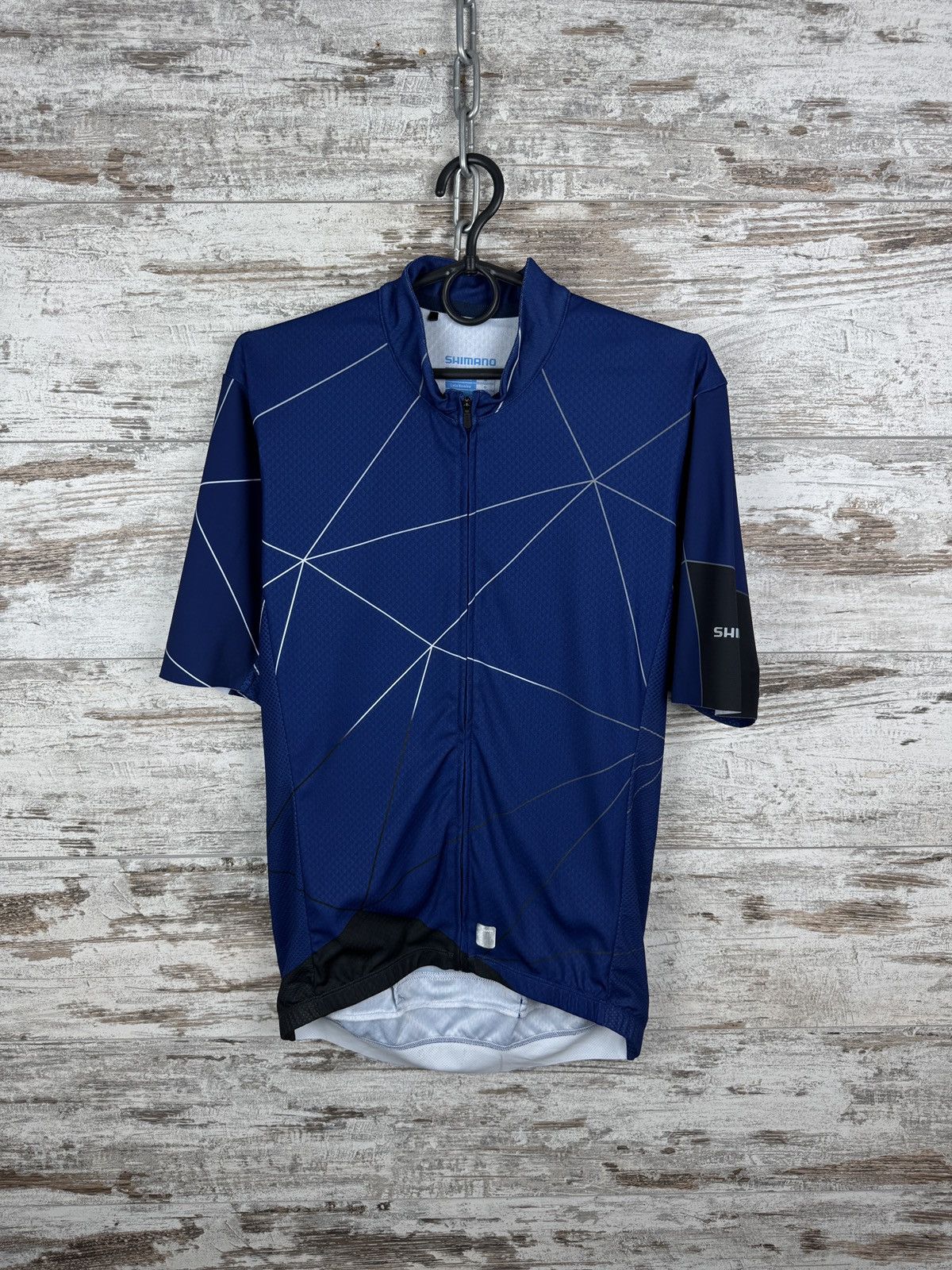 Vintage Mens Shimano Breakaway Jersey cycling size M blue Sample Size US M / EU 48-50 / 2 - 2 Thumbnail