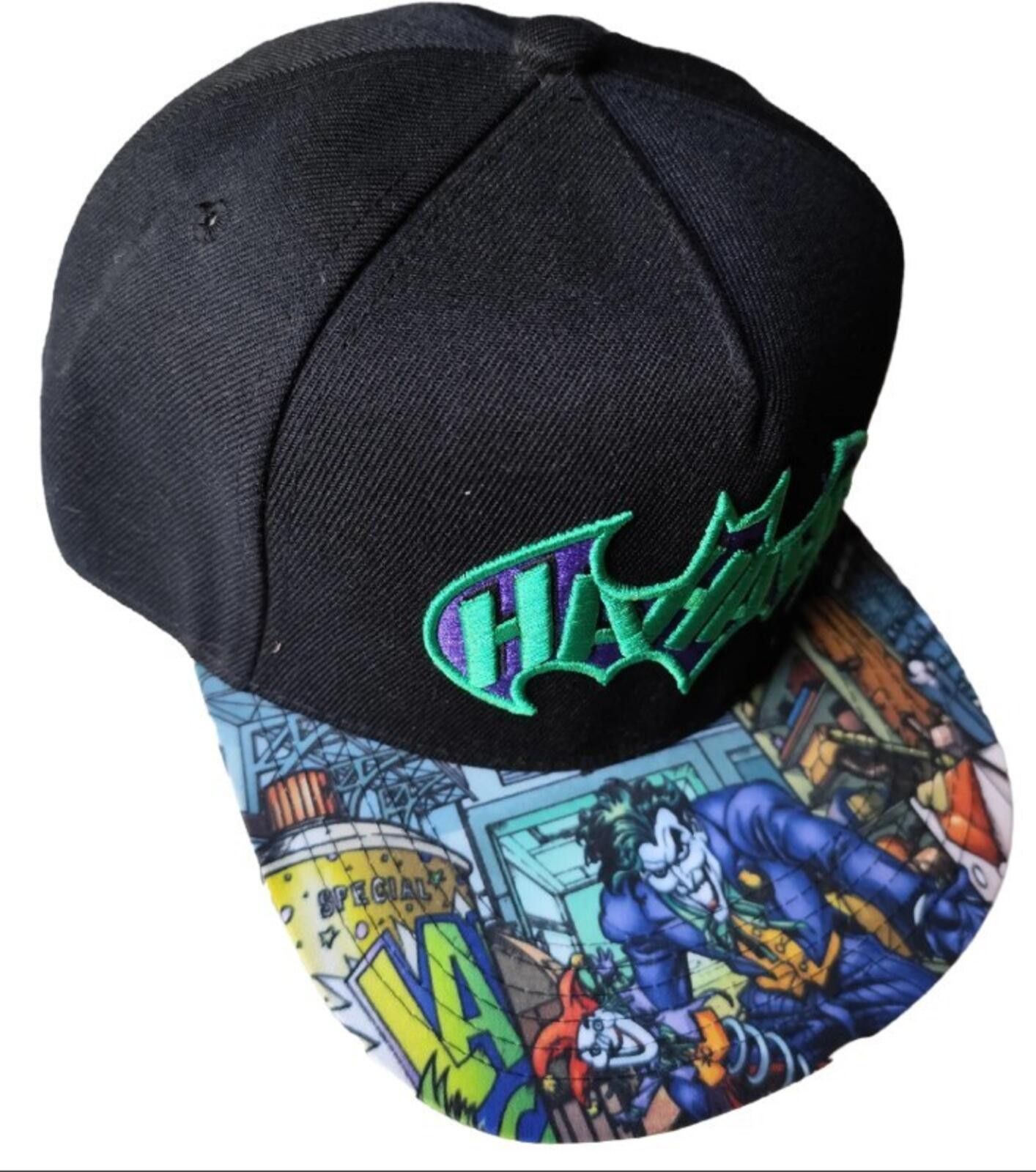 Jomers DC Comics Batman The Joker Purple Black Green Snapback Hat Size ONE SIZE - 2 Thumbnail