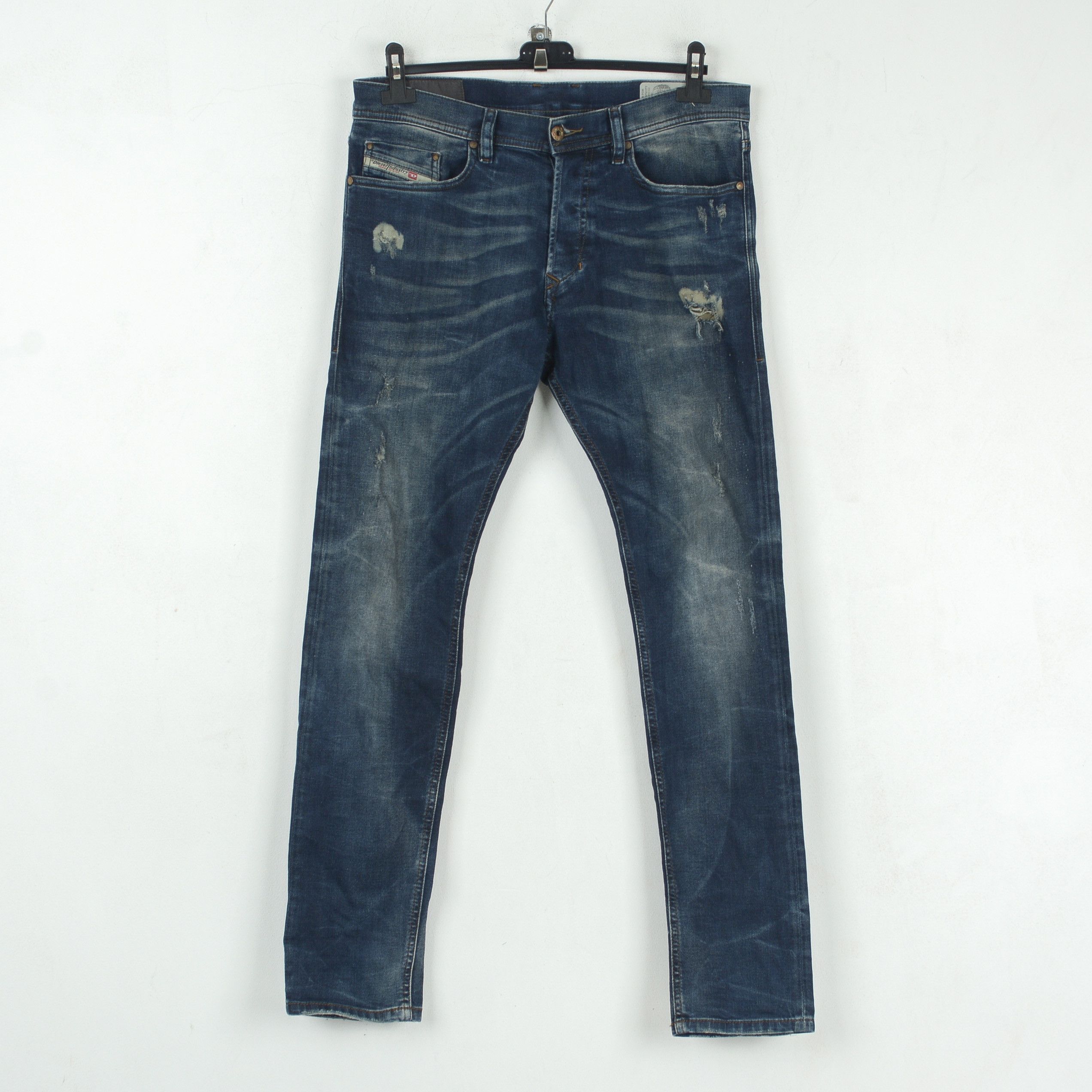 Diesel Tepphar W30 L32 Slim Fit Carrot Jeans Denim Distressed Pants Size US 30 / EU 46 - 1 Thumbnail