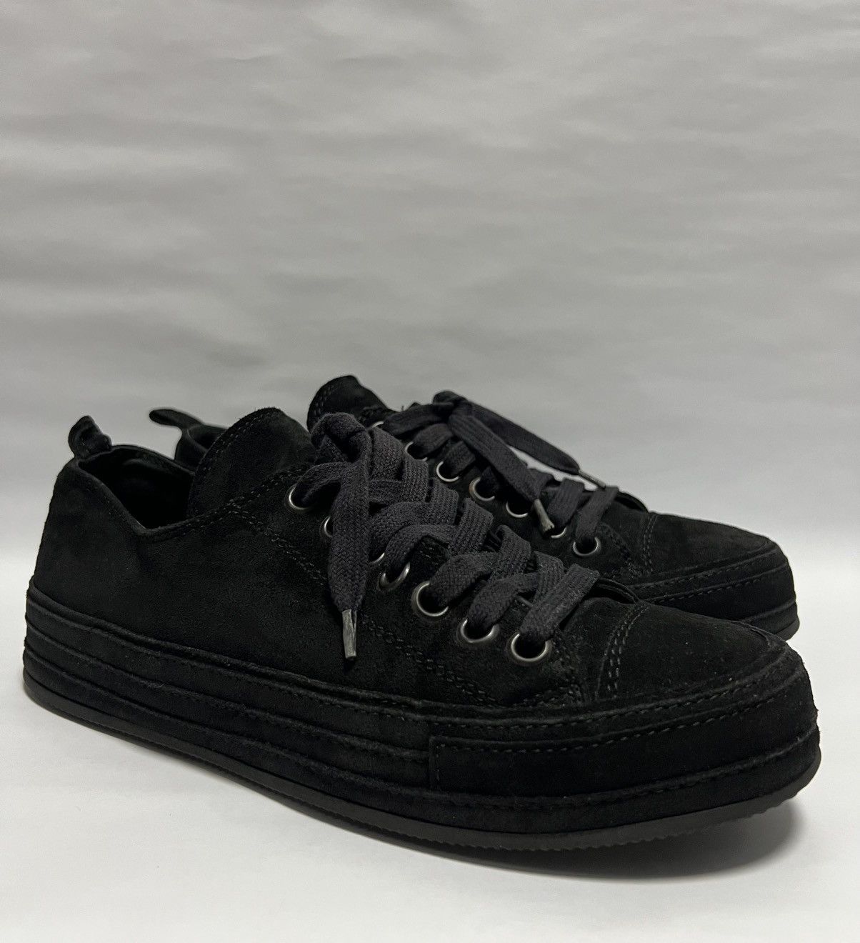 Ann Demeulemeester Ann Demeulemeester - Scamosciato Ingrassato Suede Sneakers Size US 6 / EU 39 - 1 Thumbnail