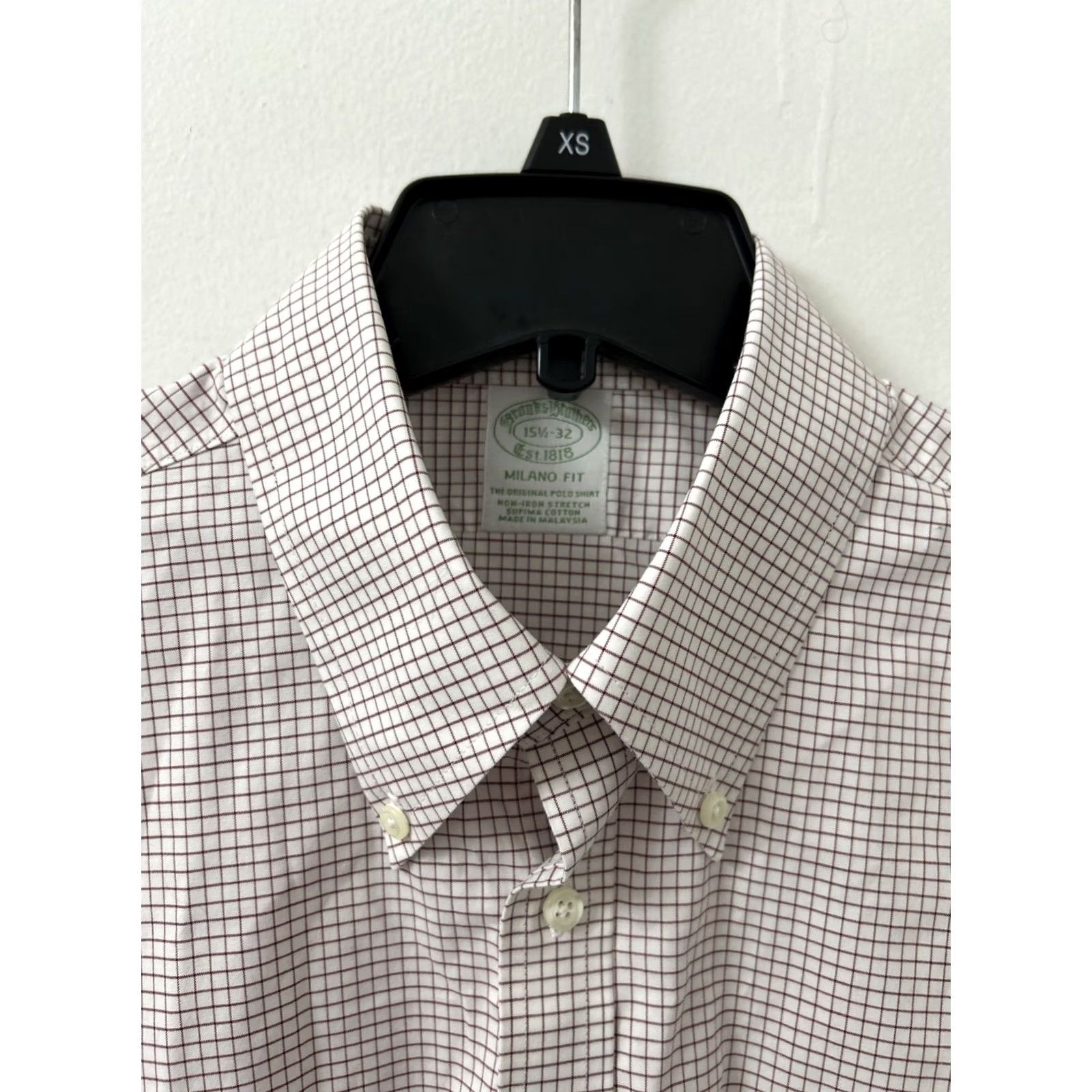 Brooks Brothers VINTAGE Brooks Brothers Original Polo Shirt Mens 15.5 Red White Plaid Milano L/S Shirt Mens Regular Red Plaid Classic Preppy 30” 21.5” Pit to Pit Size US L / EU 52-54 / 3 - 5 Thumbnail