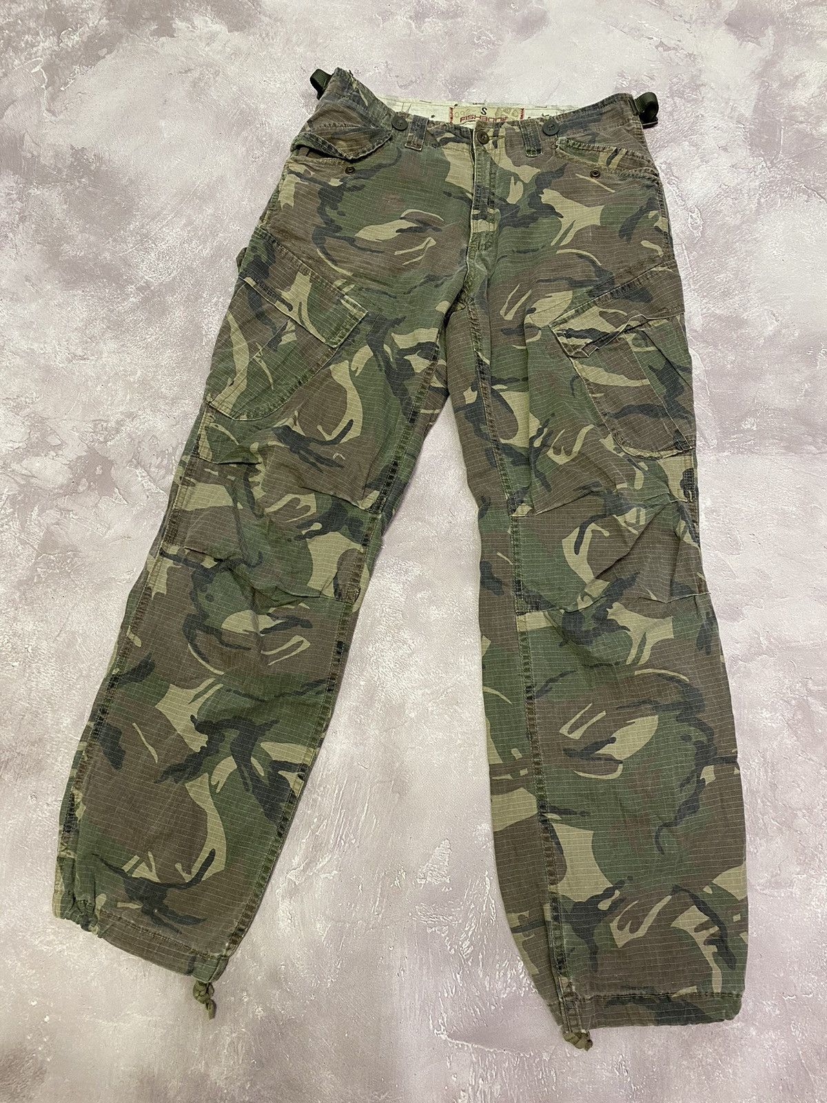 Vintage Hype Vintage Fishbone Cargo Camo Military Pants Bondage Size US 30 / EU 46 - 2 Thumbnail