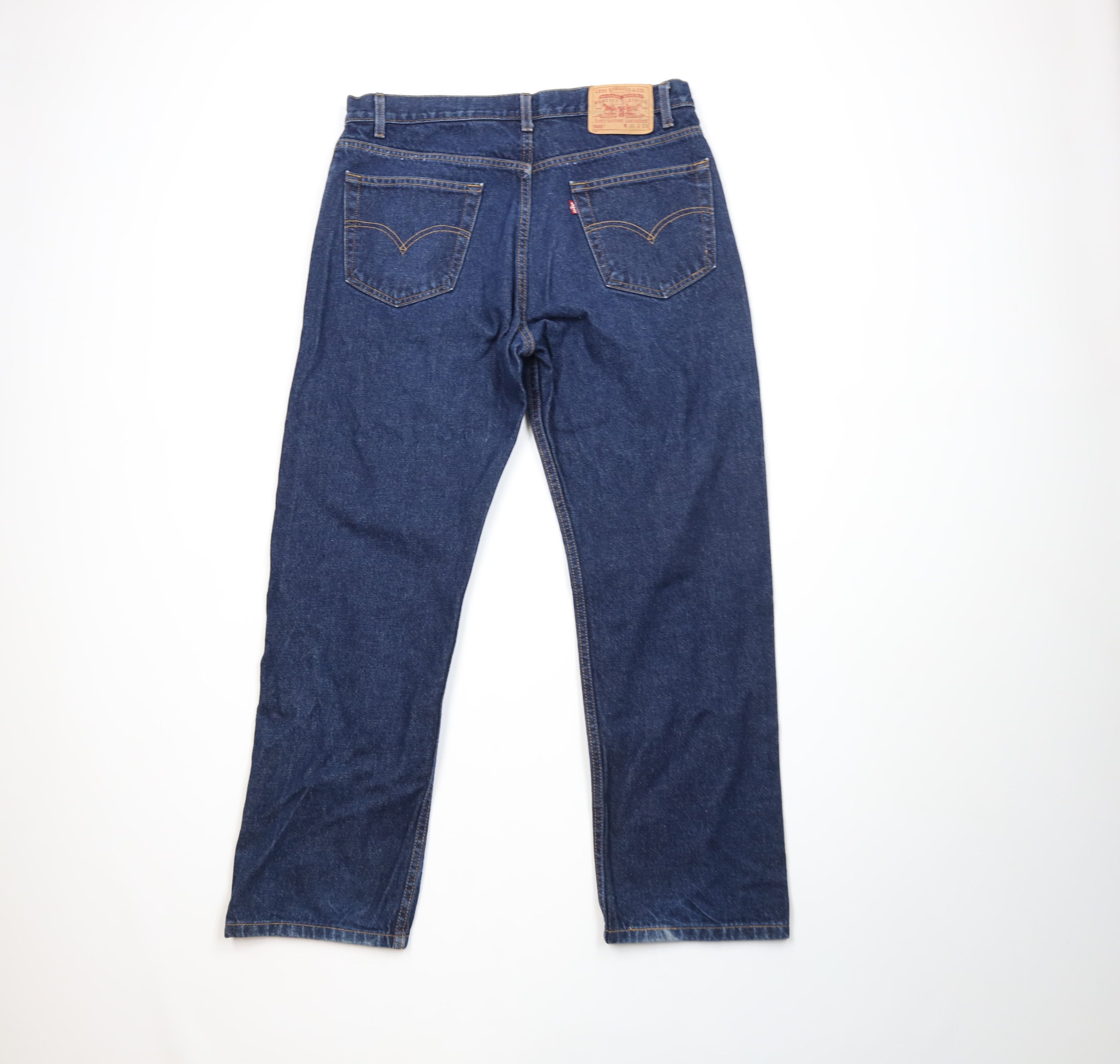 Levi's Vintage Y2K 2001 Levis 505 Regular Straight Leg Denim Jeans Size US 36 / EU 52 - 10 Thumbnail