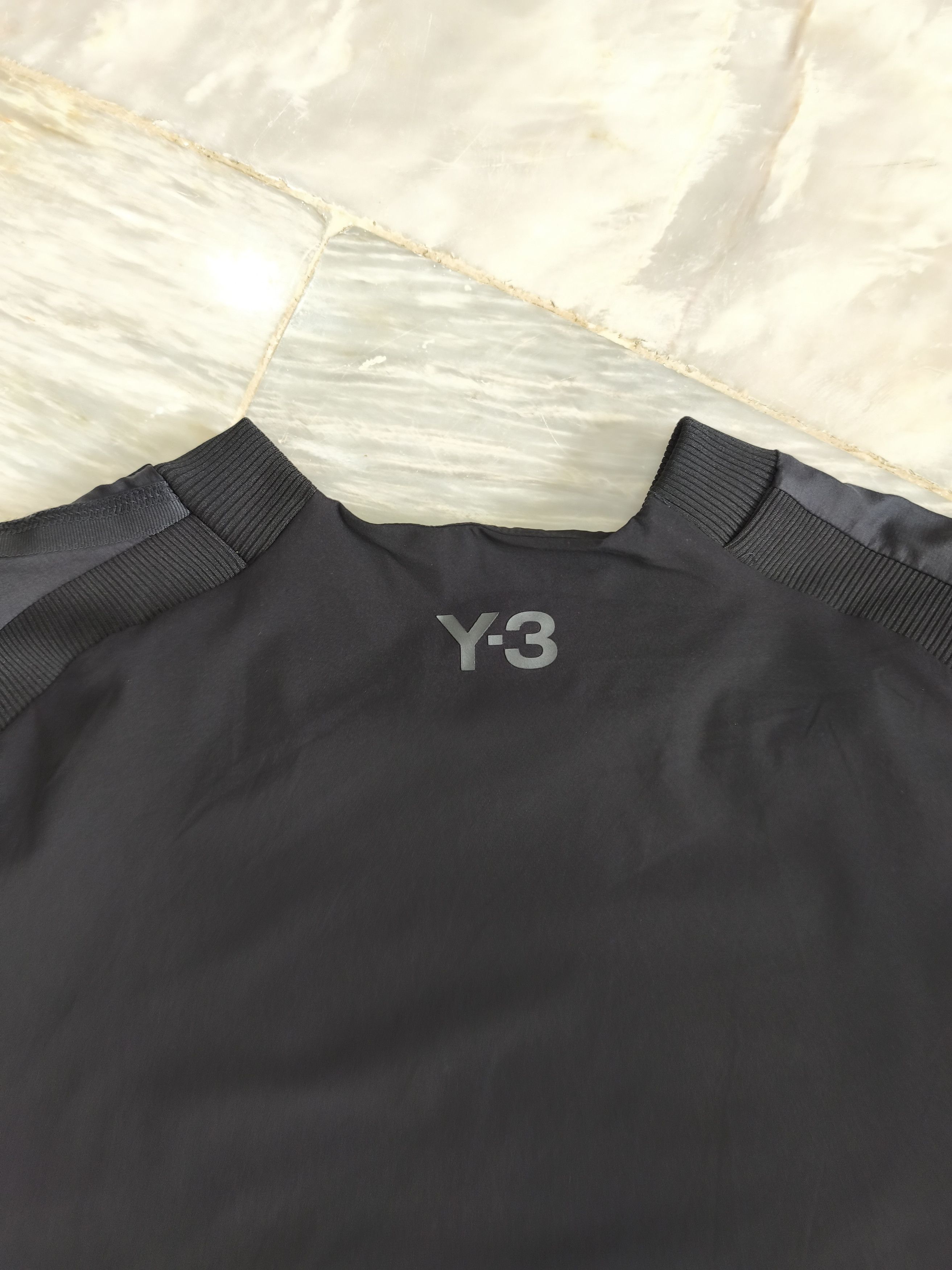 Y-3 Y-3 Stretch Nylon Switching Design T Shirt Black Size US S / EU 44-46 / 1 - 8 Thumbnail