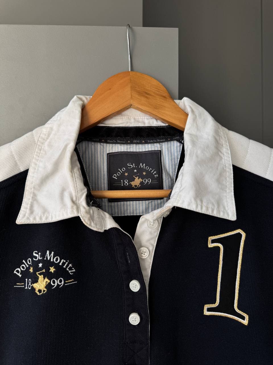 Vintage Polo Ralph Lauren St.Moritz Polo Club Switzerland Rugby Size US L / EU 52-54 / 3 - 2 Thumbnail