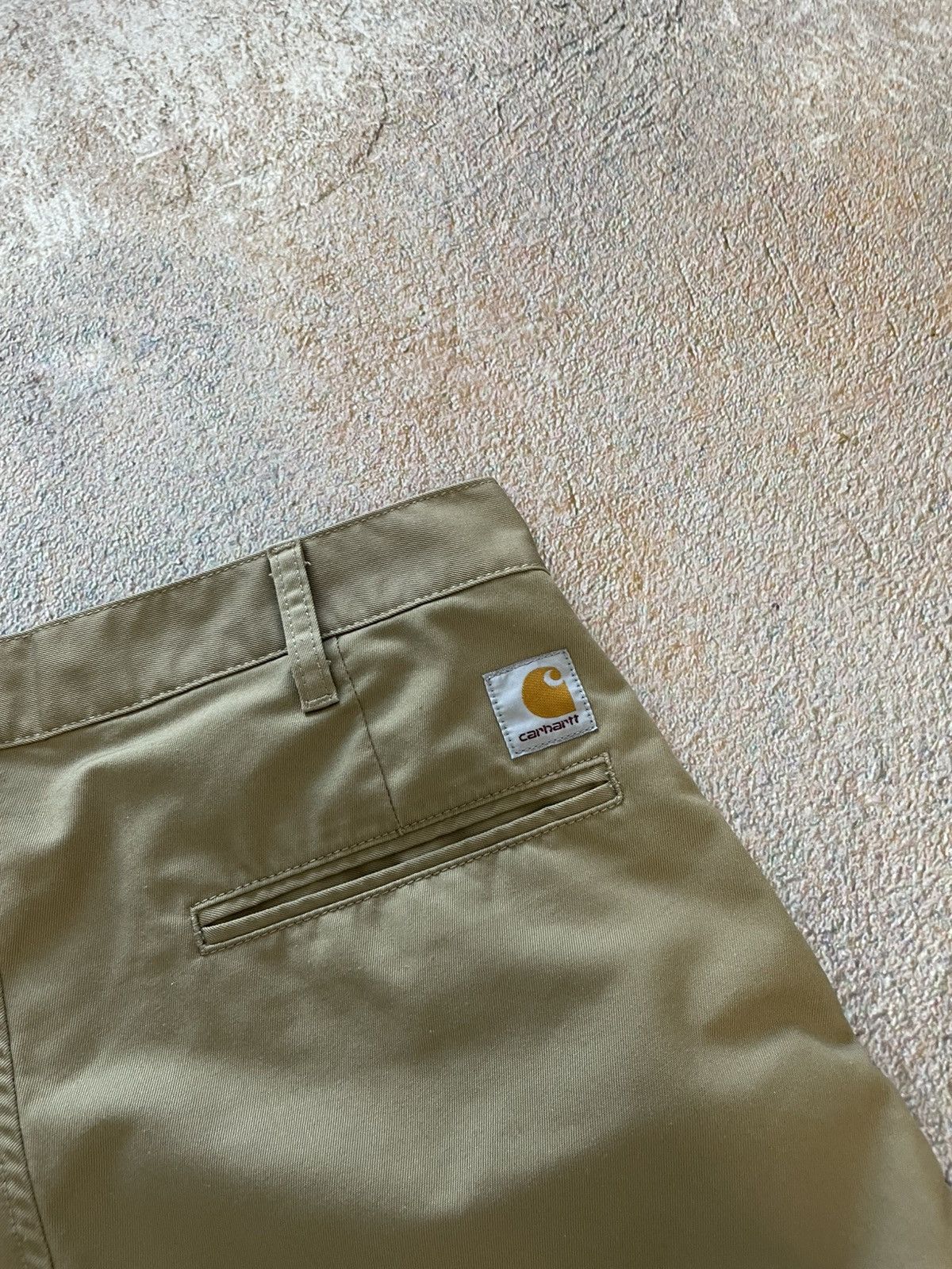 Carhartt Vintage Carhartt Wip Cotton Beige Shorts Size US 31 - 3 Thumbnail