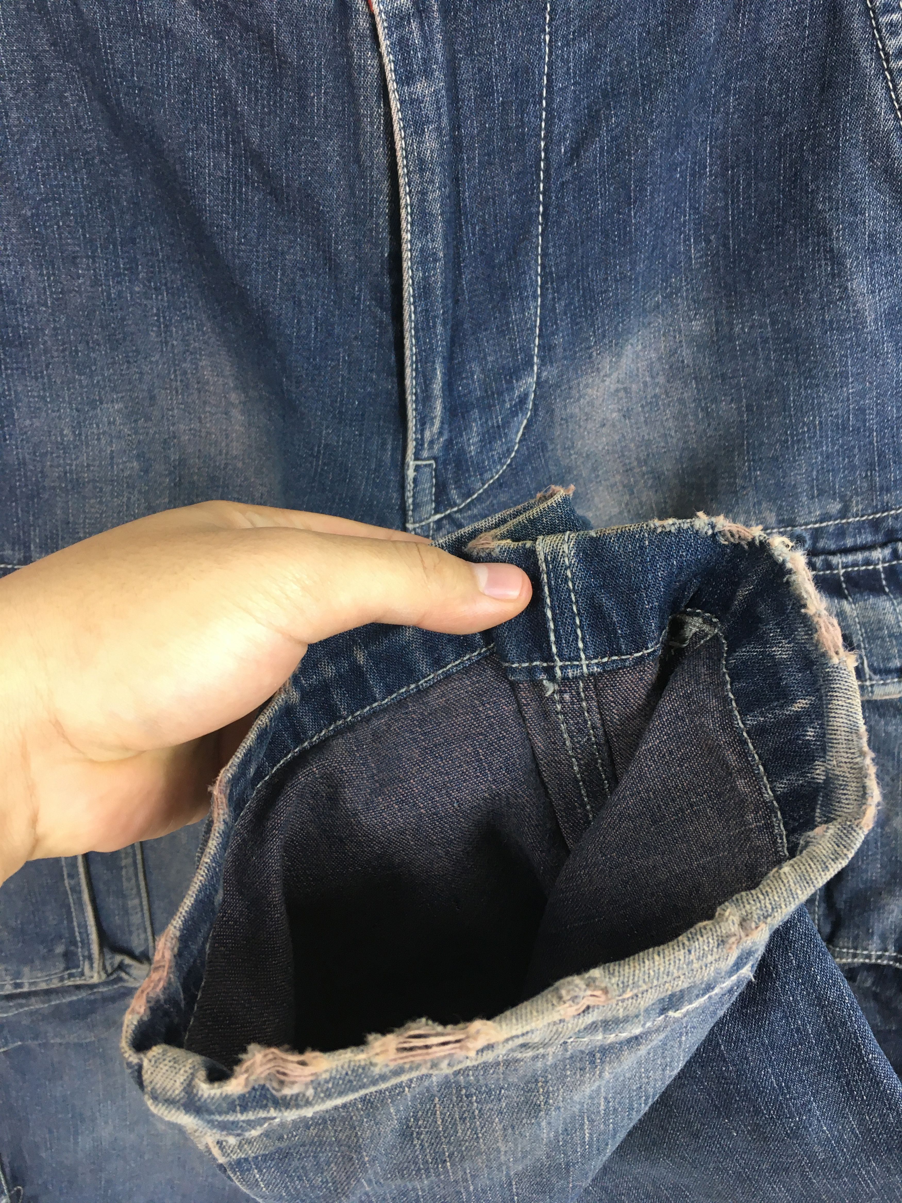 Hobo Size 29x30 Japanese 291295 Homme Cargo Carpenter Pants S674 Size US 29 - 4 Thumbnail