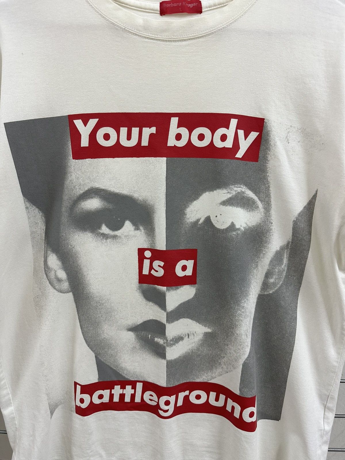 Barbara Kruger Vintage Barbara Kruger Your Body Is A Battleground Tee Size US M / EU 48-50 / 2 - 6 Thumbnail