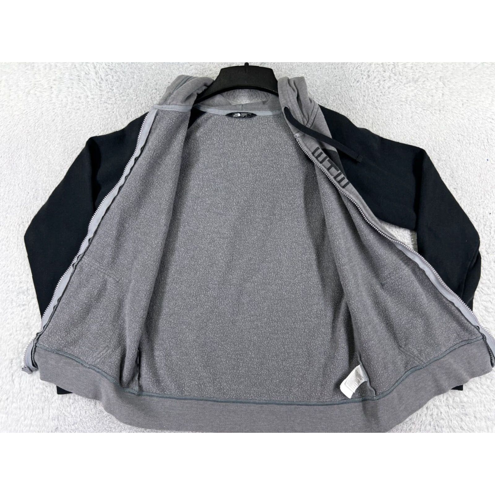 The North Face VINTAGE The North Face Hoodie Shirt Womens Small Gray Black Full Zip Pockets Cotton Nike Size S / US 4 / IT 40 - 2 Thumbnail