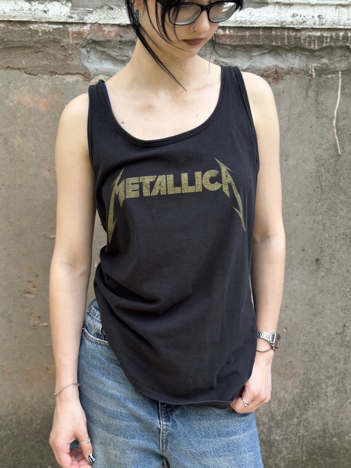 Metallica VTG Metallica Tank Top Sleeves Big Logo Size XL Band Rock Size XL / US 12-14 / IT 48-50 - 5 Thumbnail