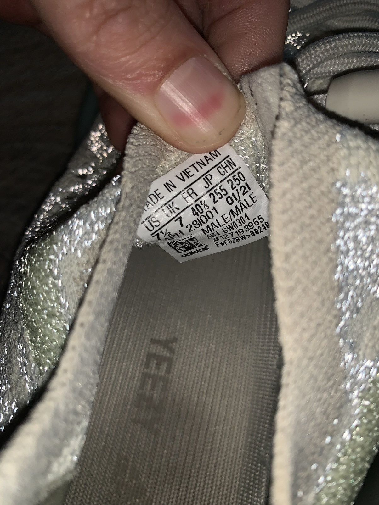 Adidas × Kanye West Yeezy Boost 380 Alien Blue Size 7.5 Size US 7.5 / EU 40-41 - 12 Thumbnail