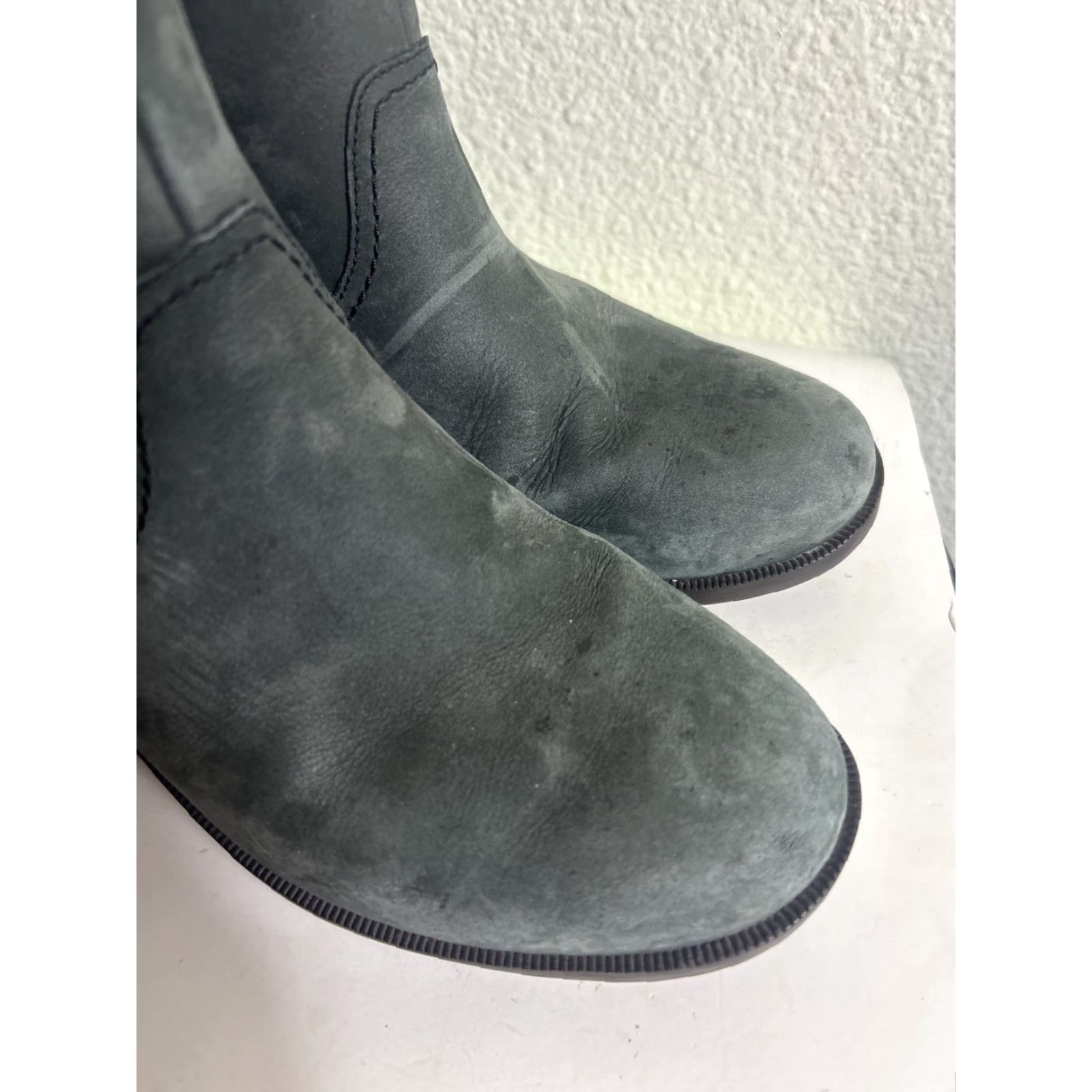 Teva Teva Bootie Women Olive Green Leather Ankle Zip Close Block Heel 8 Size Shoes Size US 8 / IT 38 - 2 Thumbnail
