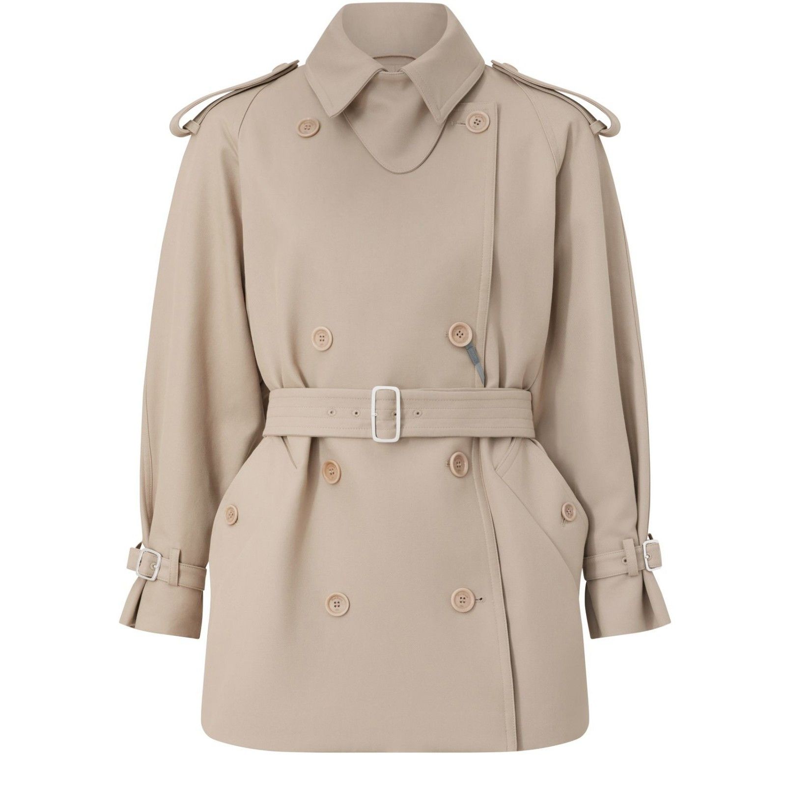 Max Mara MAX MARA Beige Short oversize trench coat New & Authentic (W Size M / US 6-8 / IT 42-44 - 1 Thumbnail