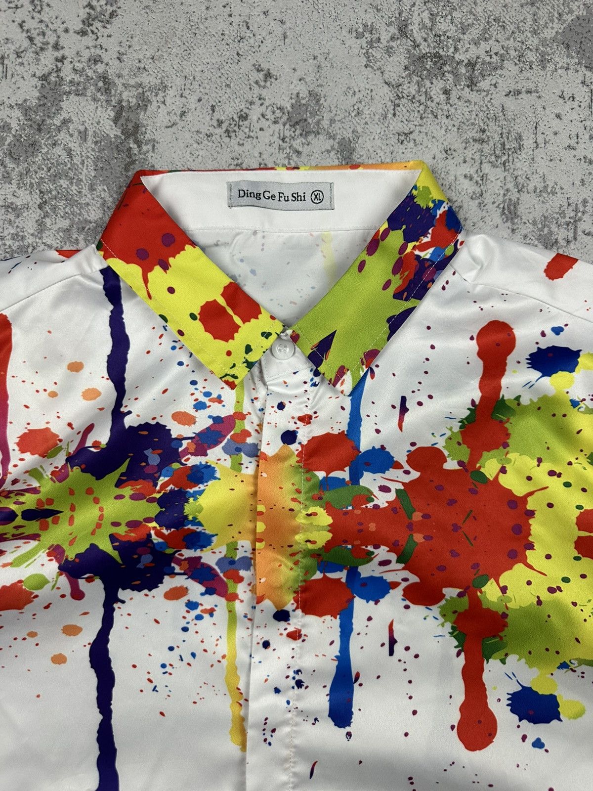 Other Y2K Shirt Paint Splatter Abstract Art Size US M / EU 48-50 / 2 - 3 Thumbnail