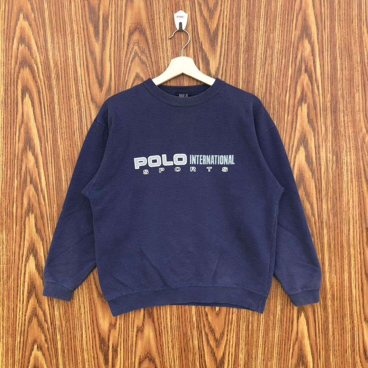 Vintage vintage Polo International Sport Big Logo Sweatshirt Size US M / EU 48-50 / 2 - 1 Thumbnail