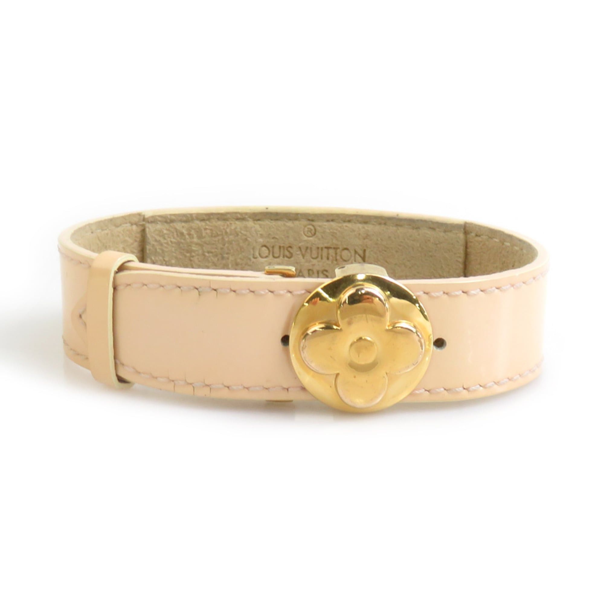 Louis Vuitton Louis Vuitton Bracelet Good Luck Monogram Vernis Metal Beige Gold Women's Free Shipping e61720a Size ONE SIZE - 1 Thumbnail