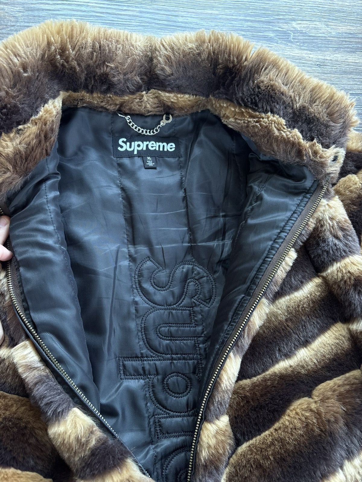 Supreme Supreme Faux Fur Jacket SS24 Brown Size US XL / EU 56 / 4 - 4 Thumbnail