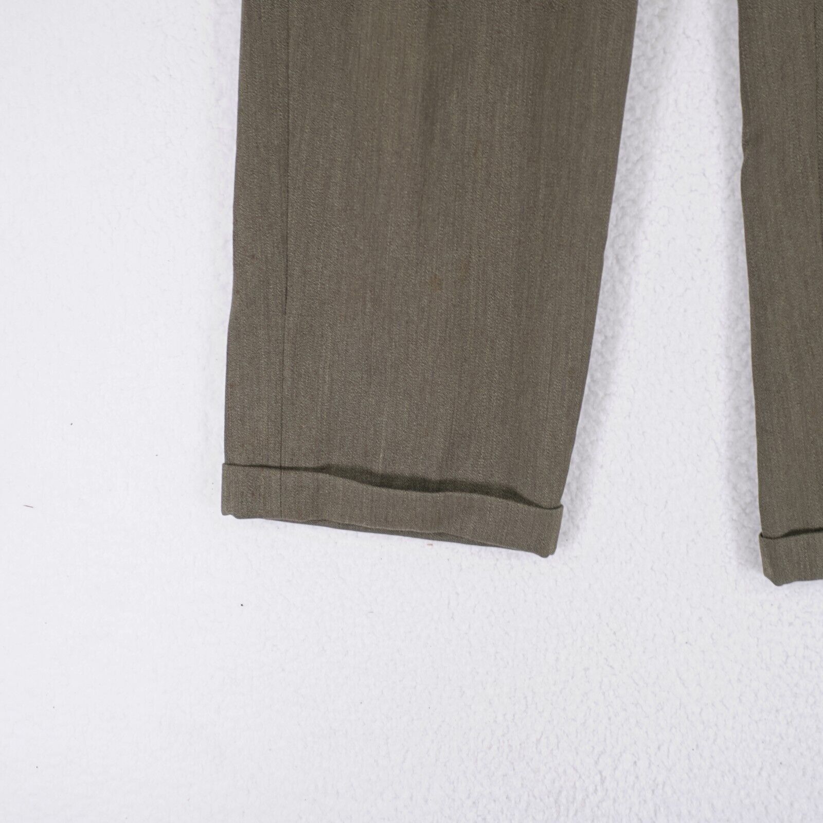 Polo Ralph Lauren Polo Ralph Lauren Tweed Wool Green Pleated Cuffed High Rise Size 40L - 5 Thumbnail