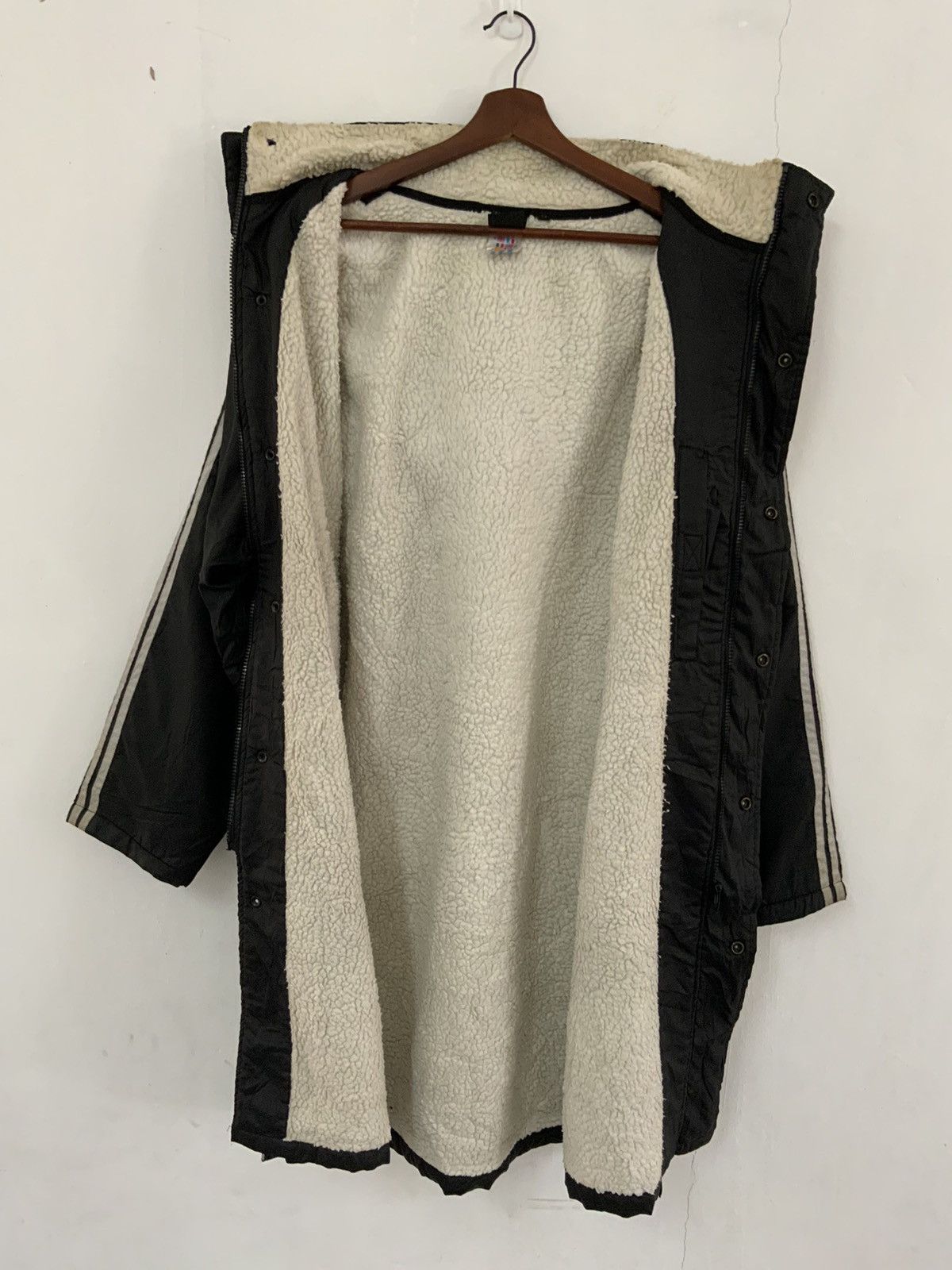 Adidas Vintage Adidas Mohair Fur Trench Coat Size US M / EU 48-50 / 2 - 9 Thumbnail