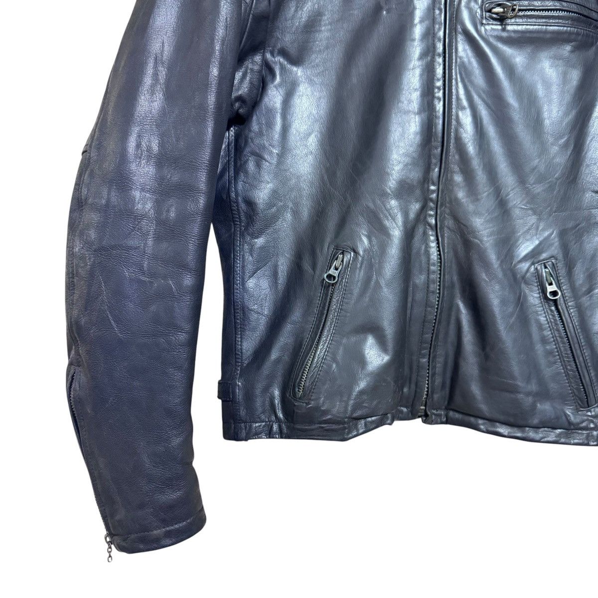 45rpm Vintage 45rpm Goatskin Leather Biker Jacket Size US XS / EU 42 / 0 - 4 Thumbnail