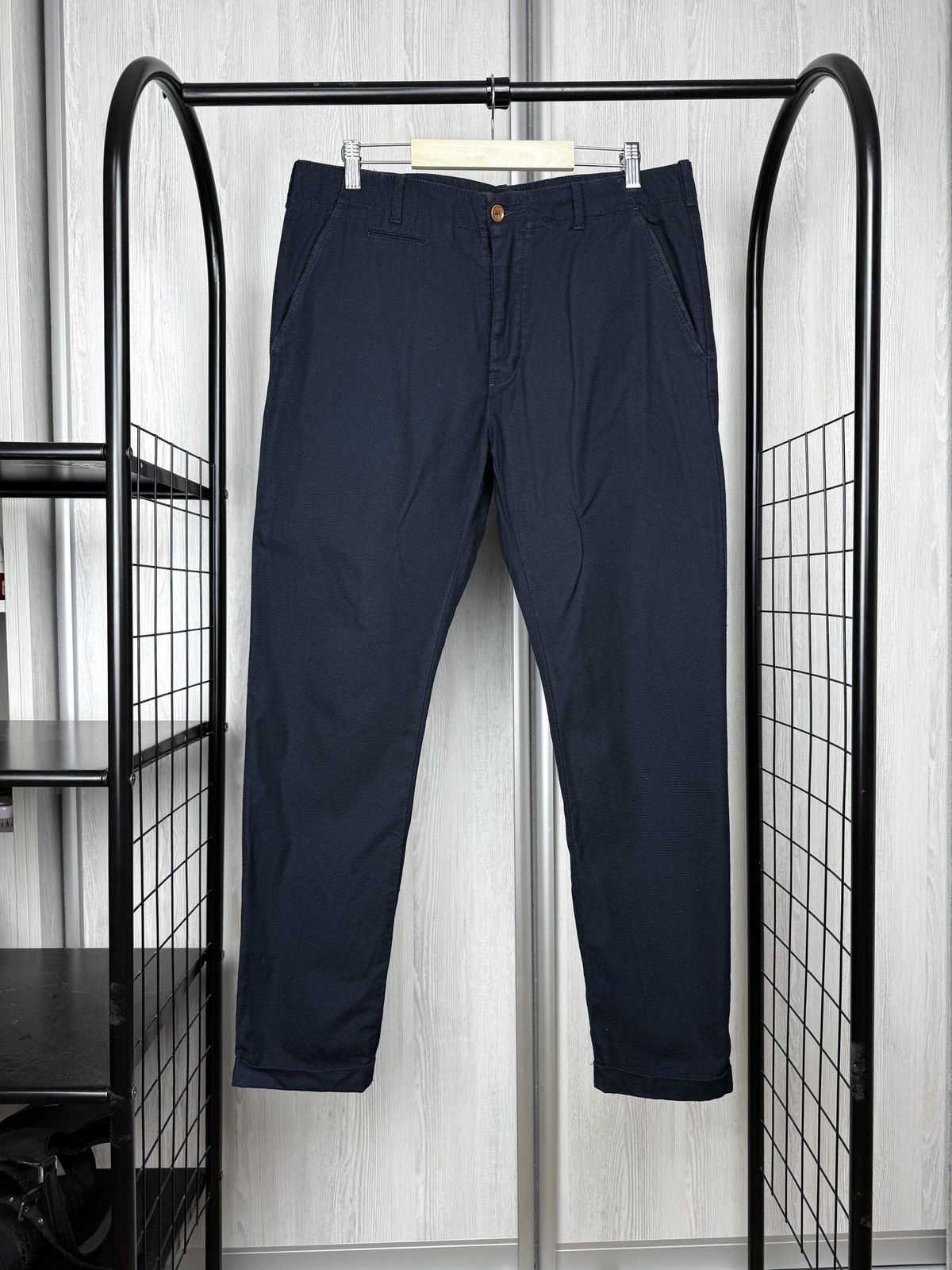 Diesel Black Gold Diesel Black Gold cotton black structured chino pants 48 Size US 34 / EU 50 - 1 Thumbnail