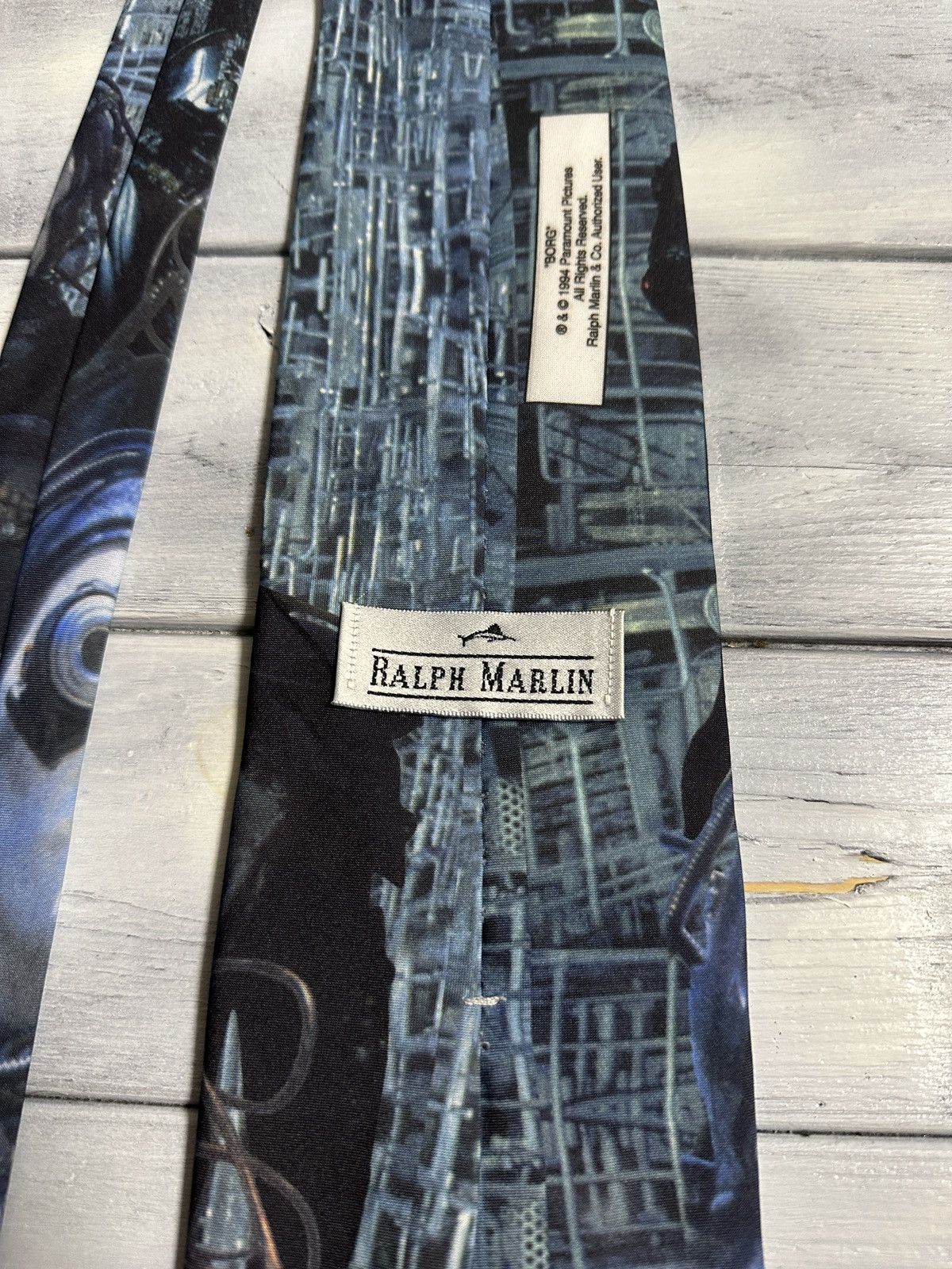 Ralph Marlin Rare Vintage Tie Ralph Marlin x Star Trek 1994 “Borg” USA Size ONE SIZE - 5 Thumbnail