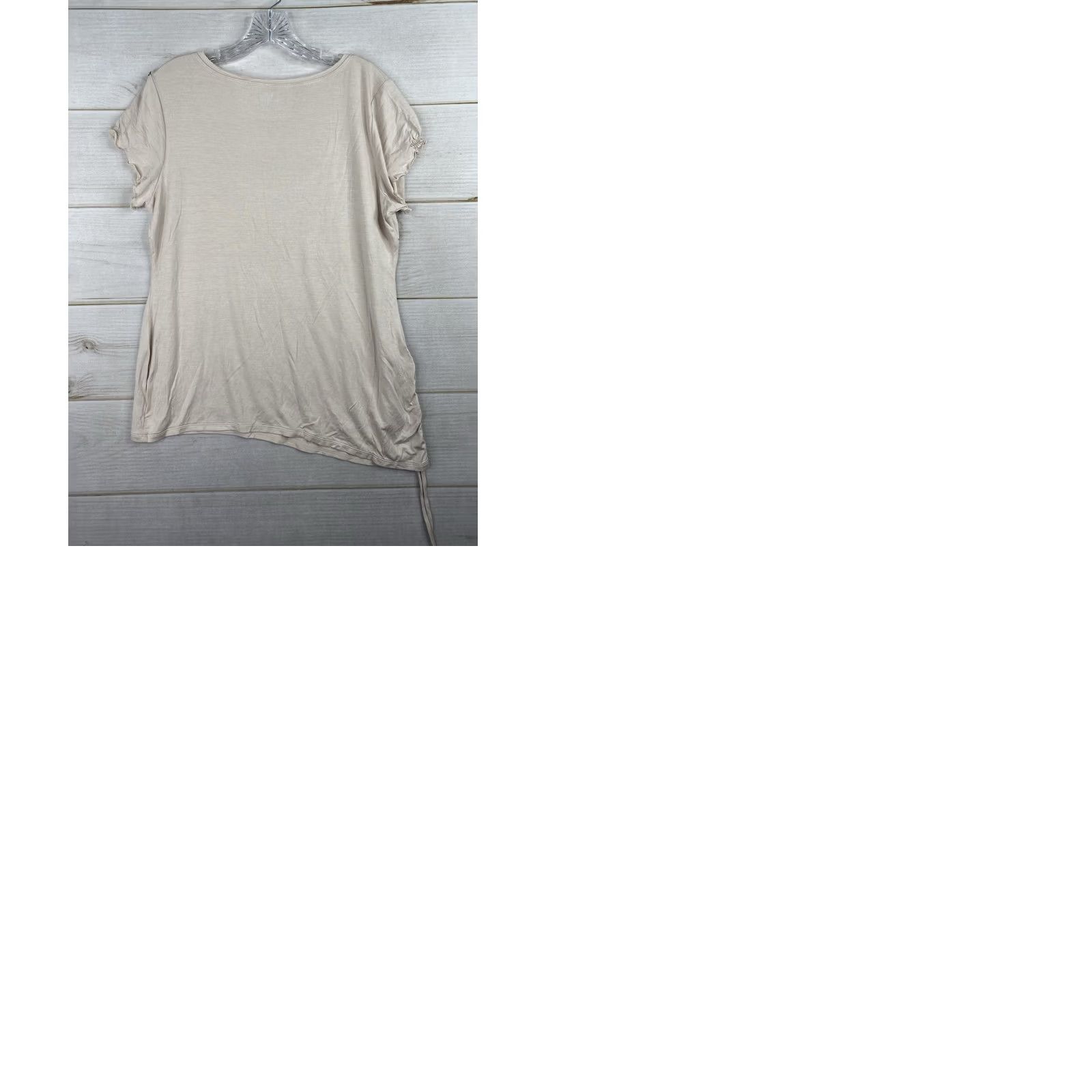 Vintage Tape Measure T Shirt Women XL Beaded Queen Crown Vintage Cinched Beige Size XL / US 12-14 / IT 48-50 - 9 Thumbnail