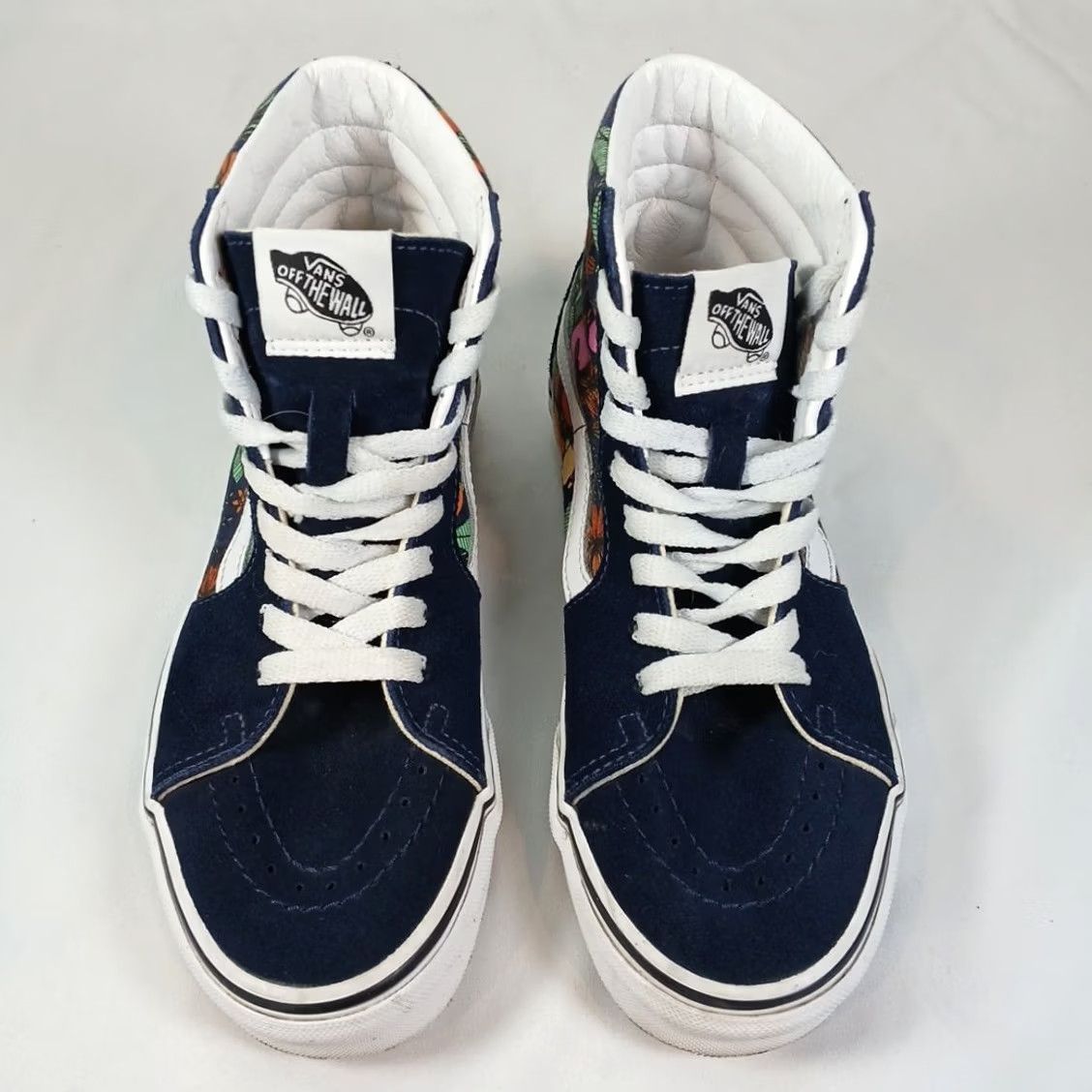 Vans VANS Sk8-Hi High Top Shoes Women’s 5.5 Navy Suede Floral Print Skate Sneakers Size M / US 6-8 / IT 42-44 - 7 Thumbnail