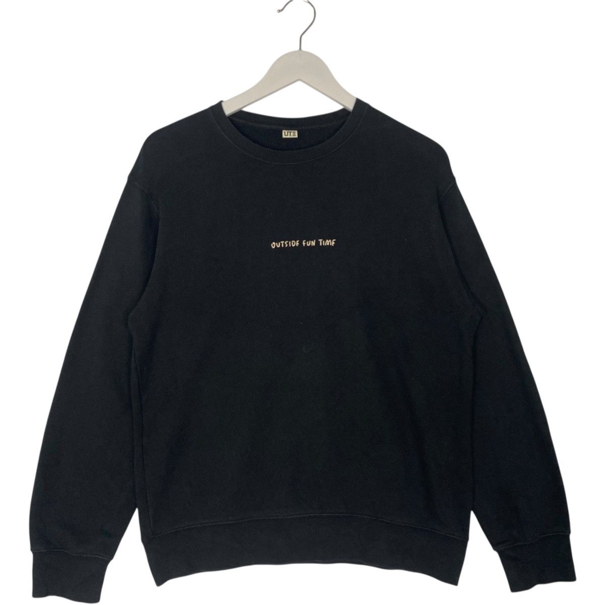 Vintage Vintage Ut Outside Fun Time Embroidered Sweatshirt Black Size US M / EU 48-50 / 2 - 1 Thumbnail