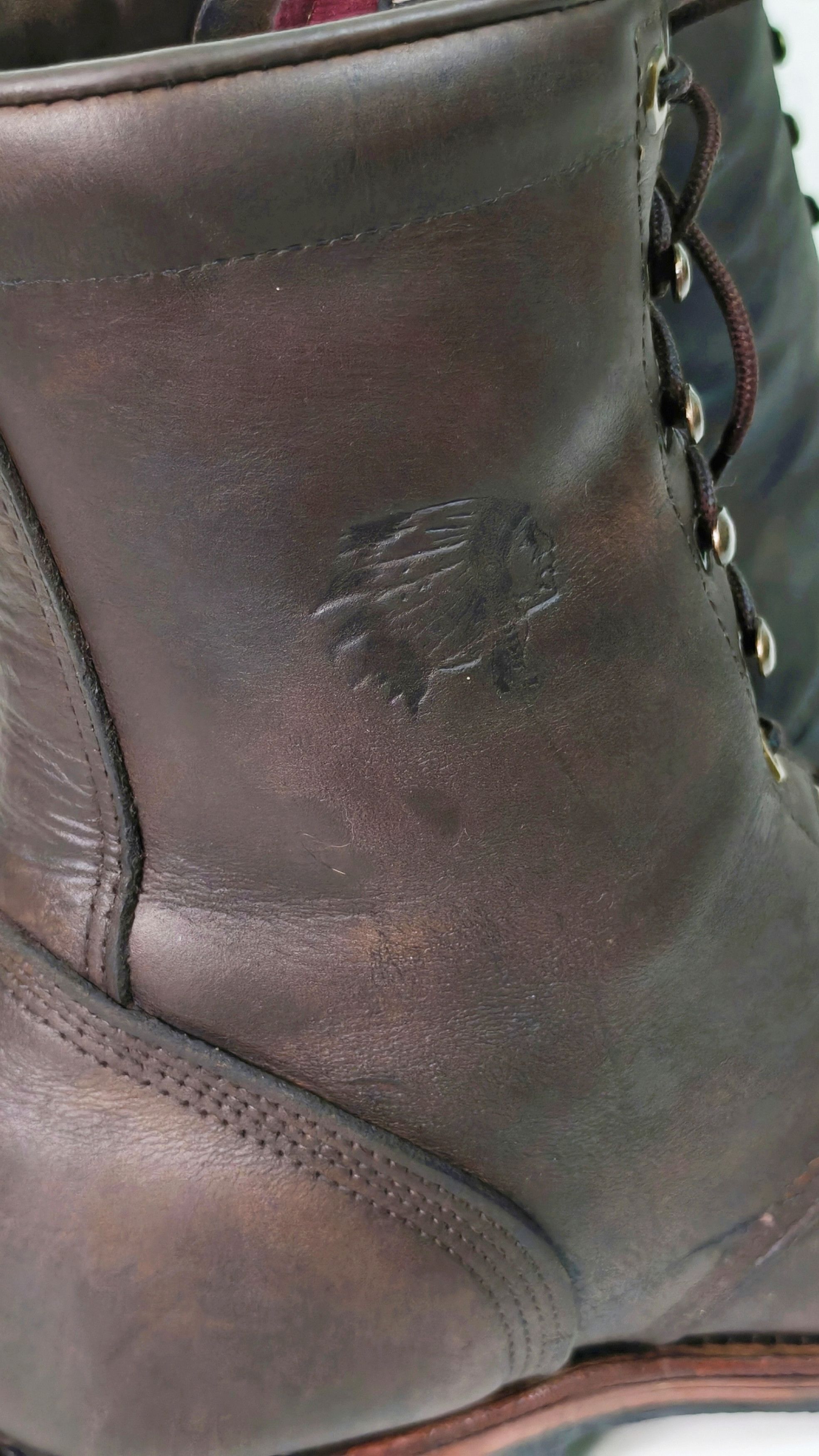 Chippewa CHIPPEWA 20090 Logger Boots Men's Brown Leather Vibram Sole Size US 12 / EU 45 - 8 Thumbnail
