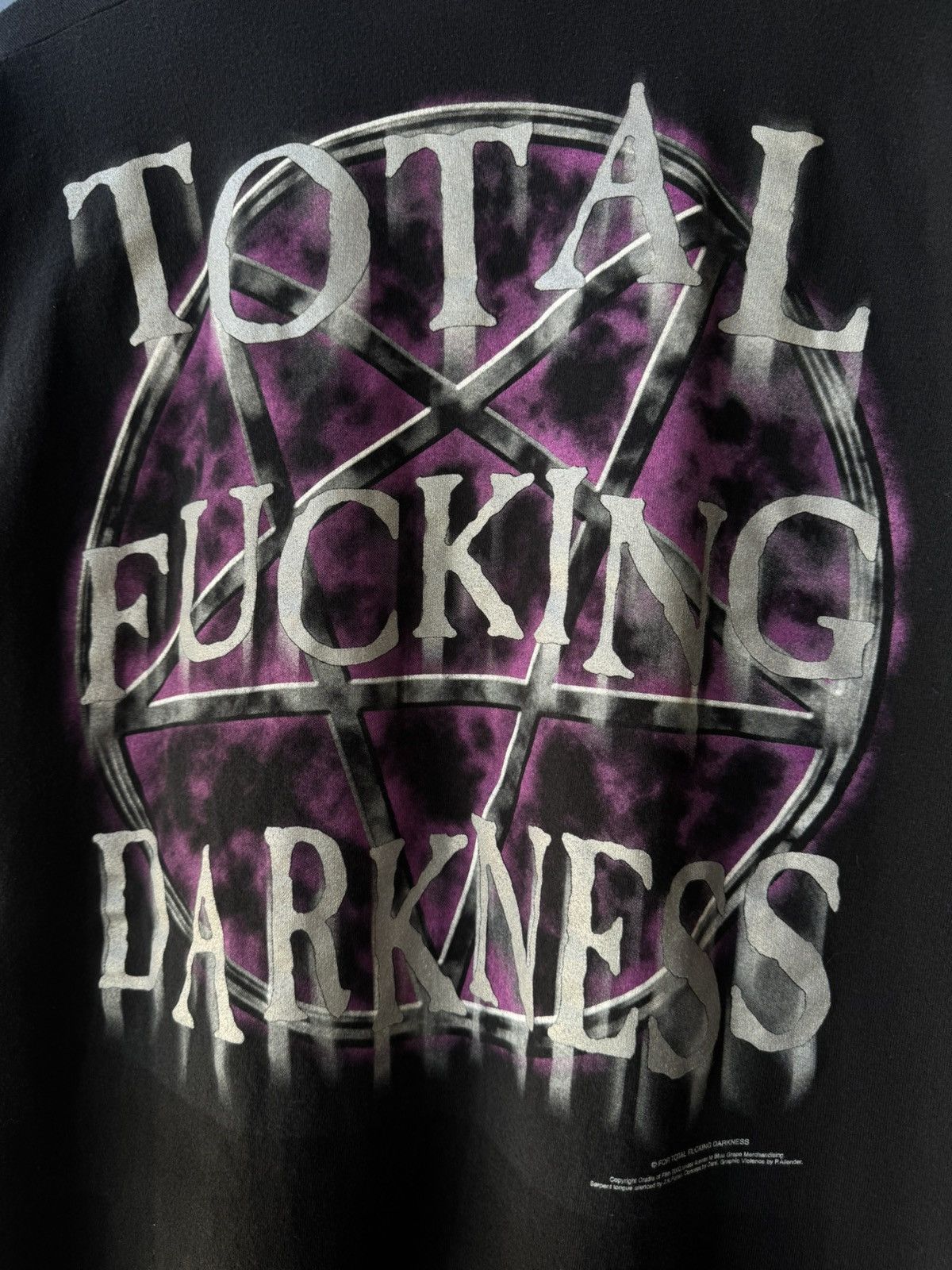 Vintage RARE Vintage Cradle of filth “Total Fucking Darkness” Size US L / EU 52-54 / 3 - 3 Thumbnail