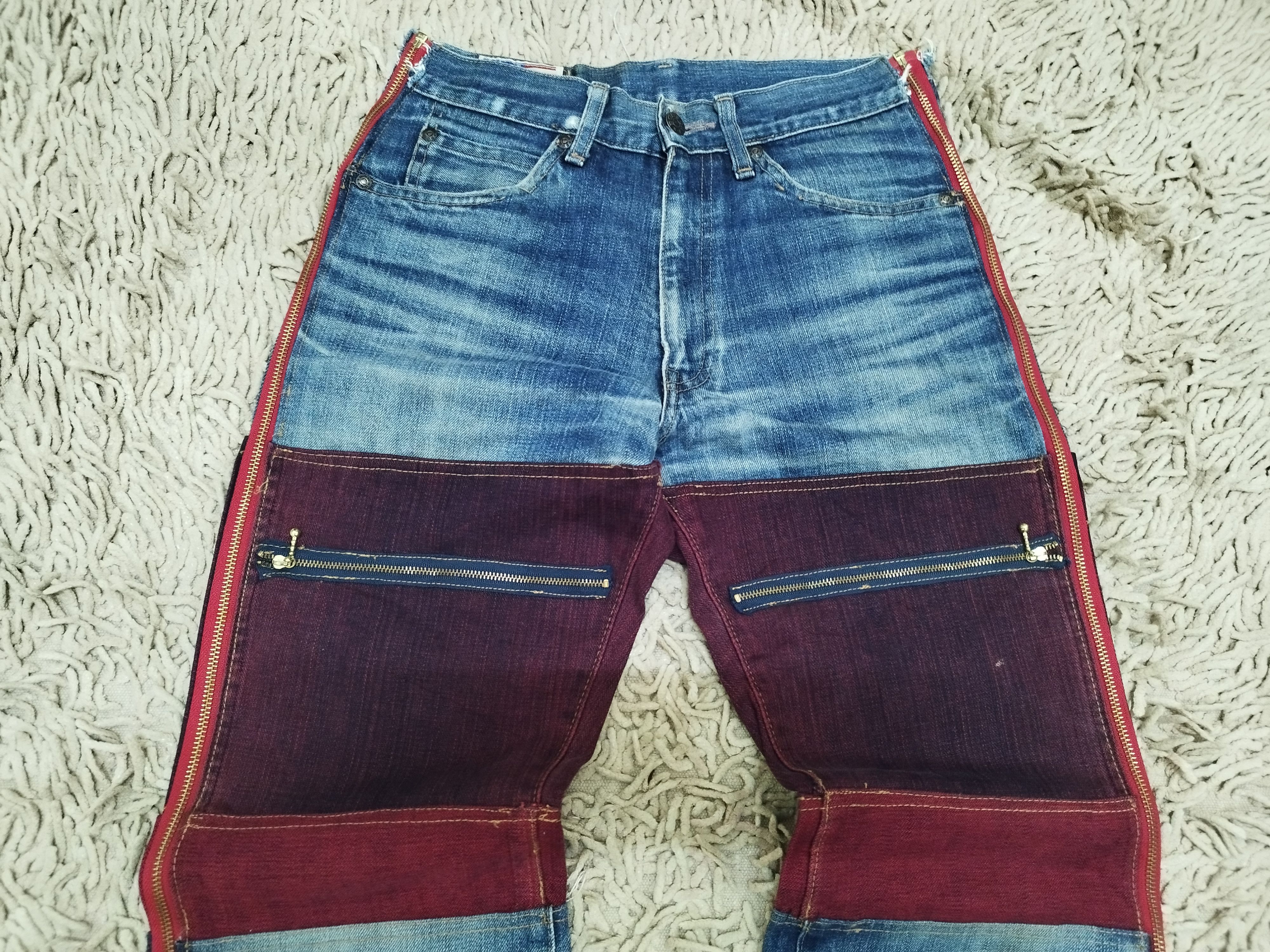 Japanese Brand Japanese Brand Custom Made Paneled Flare Bootcut Jeans Size US 28 / EU 44 - 4 Thumbnail