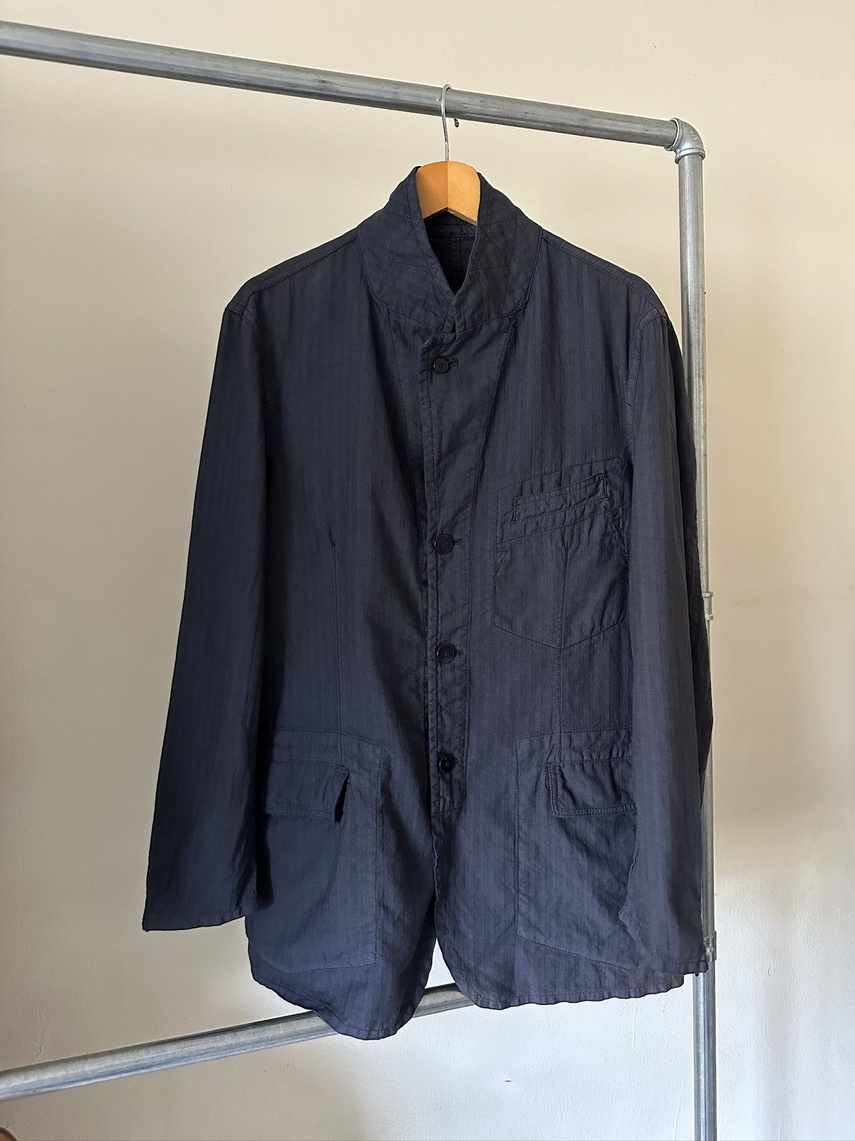 Emporio Armani 2000s Emporio Armani Linen Jacket Size US M / EU 48-50 / 2 - 1 Thumbnail
