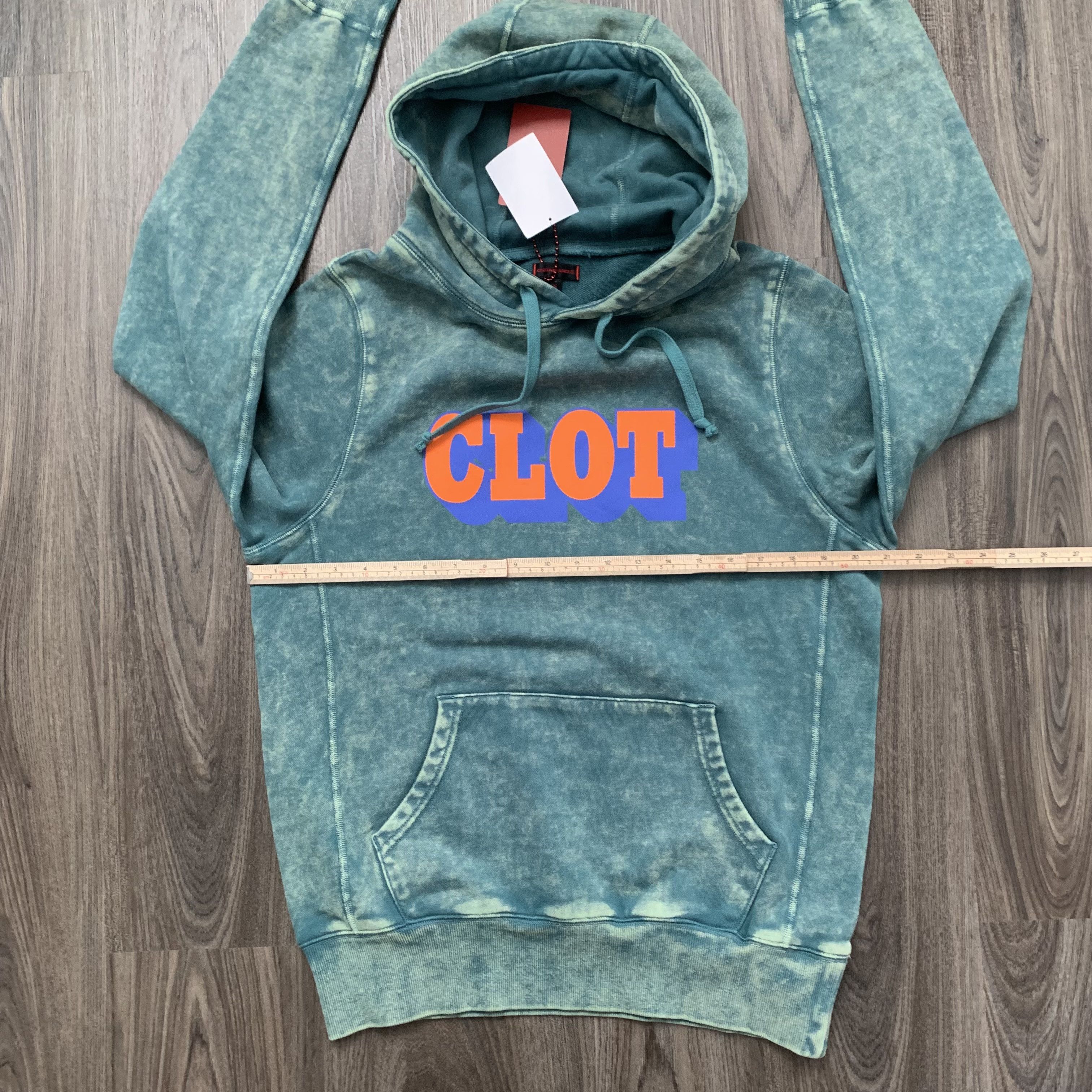 CLOT Clot Green Distressed Shadow Hoodie logo Mens Size Small Size US S / EU 44-46 / 1 - 7 Thumbnail