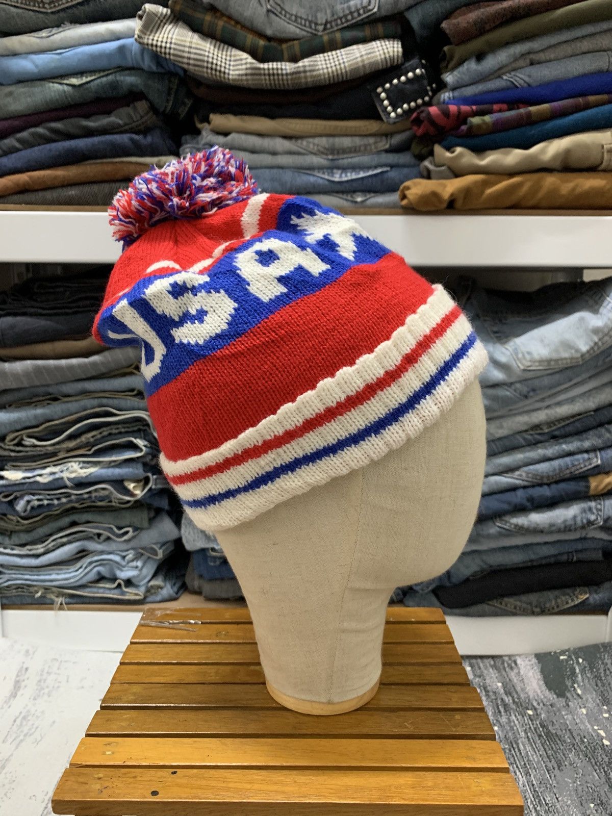 Vintage Vintage Usa Logo Beanie Hat Snow Cap Size ONE SIZE - 4 Thumbnail