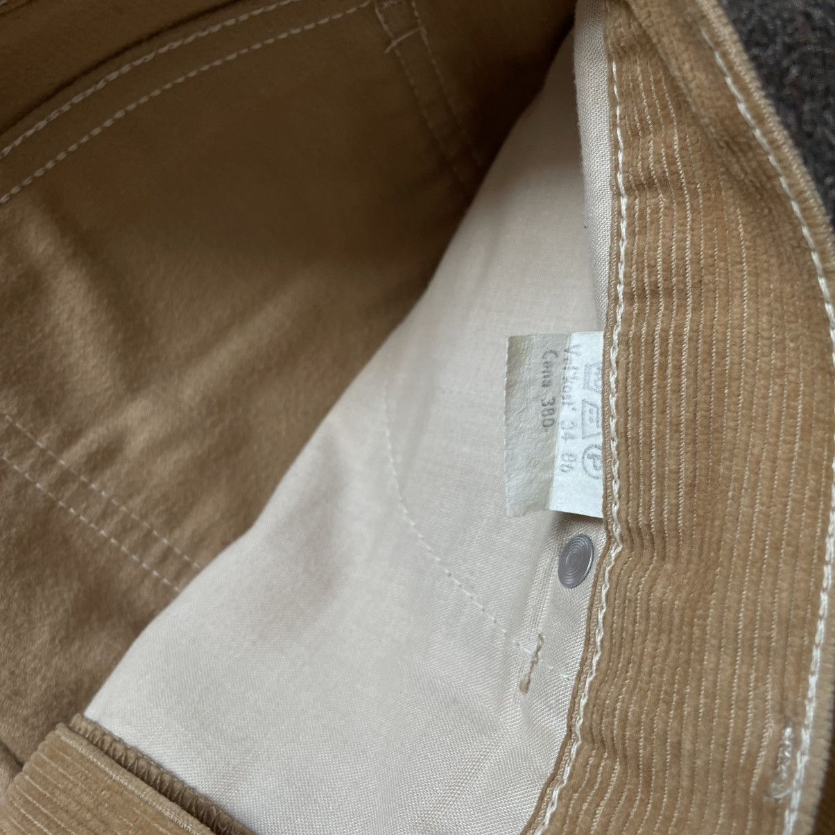 Vintage Vintage 90s Lee Relaxed Cargo Pants Workwear Khaki Indie 33 Size 33" - 7 Thumbnail