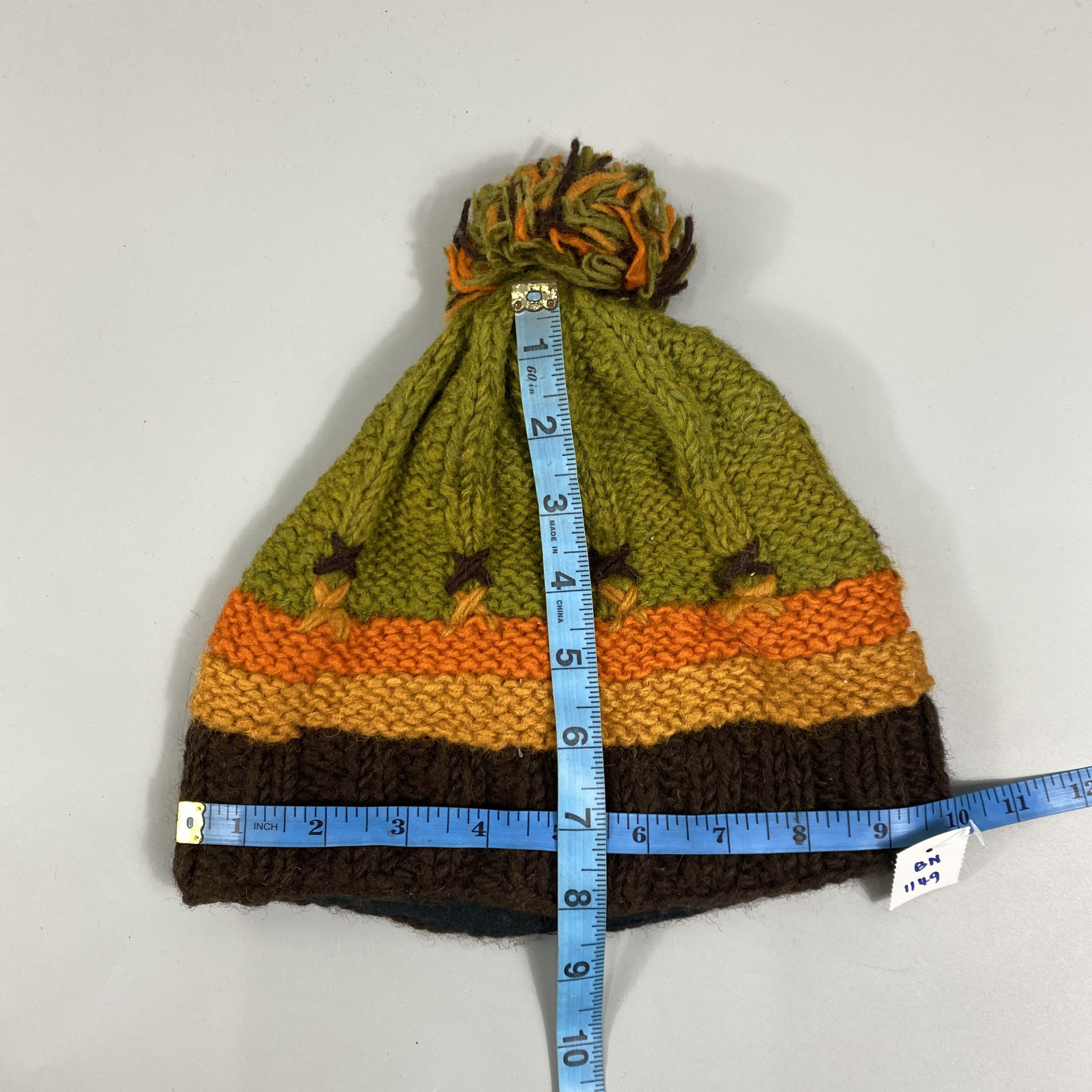 Japanese Brand Knit Four Layer Color Beanie Hats -BN1149 Size ONE SIZE - 5 Thumbnail