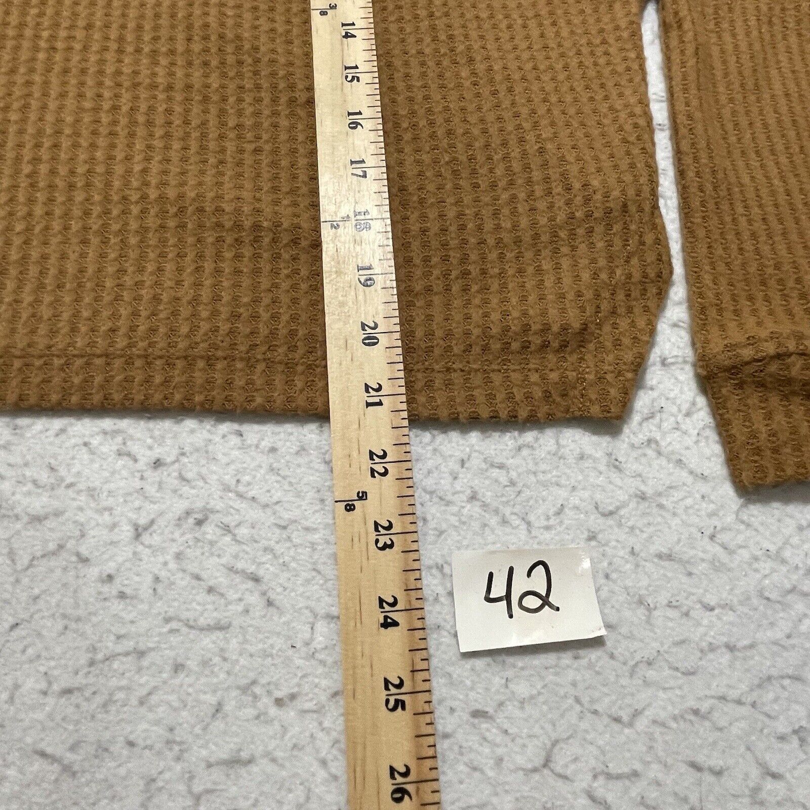 Nordstrom Abound Pullover Sweater Brown Long Sleeve Notch Neck Knit Size L / US 10 / IT 46 - 11 Thumbnail