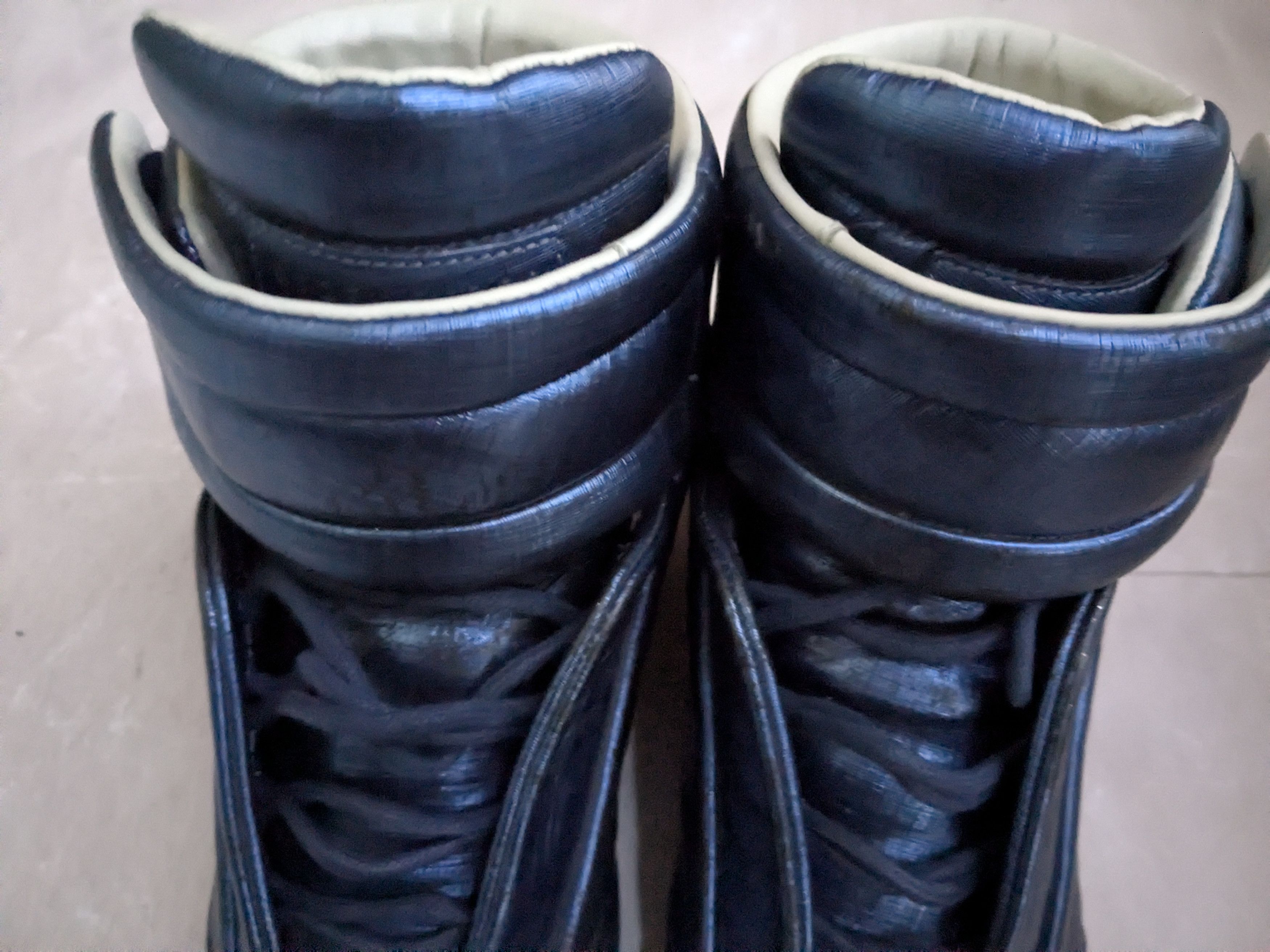 Maison Margiela Maison Margiela Future Metallic Blue 8.5 41.5 Leather Size US 8.5 / EU 41-42 - 2 Thumbnail